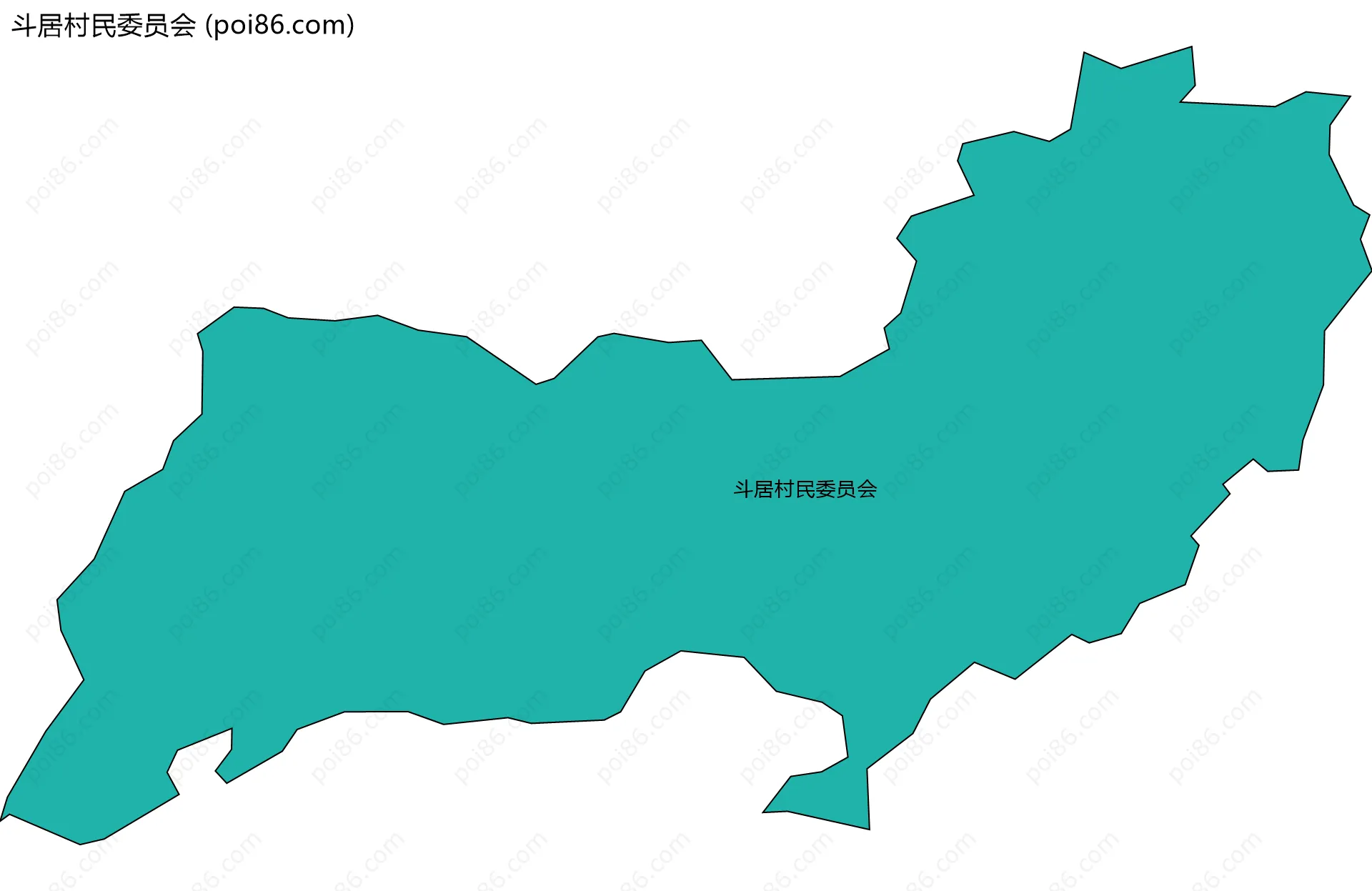 斗居村民委员会边界地图