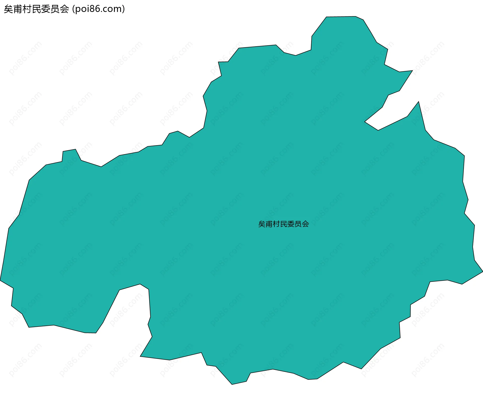 矣甫村民委员会边界地图