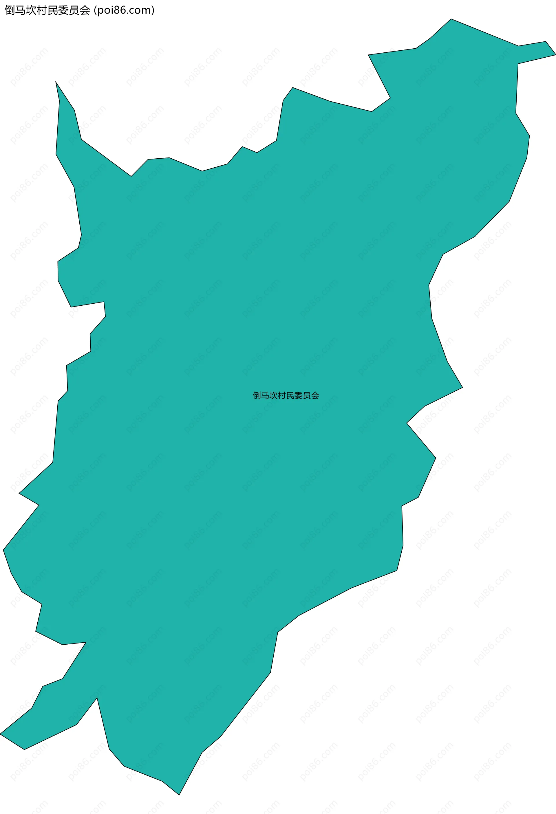 倒马坎村民委员会边界地图
