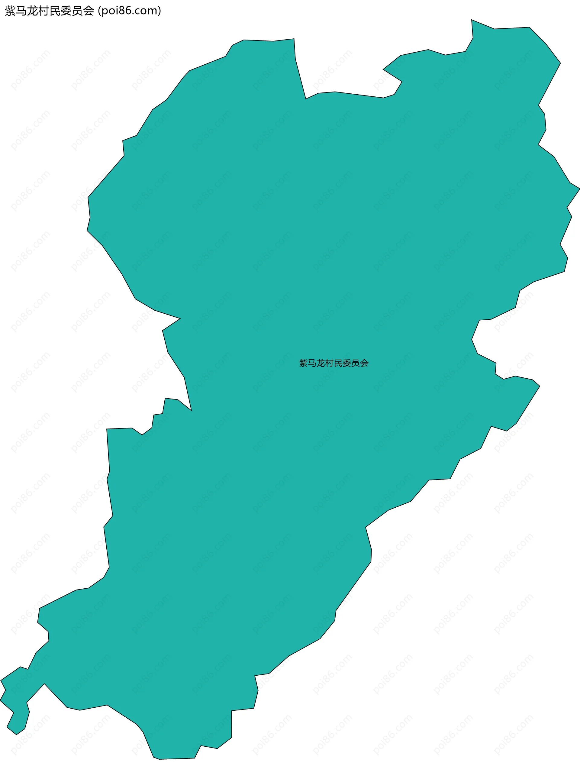 紫马龙村民委员会边界地图