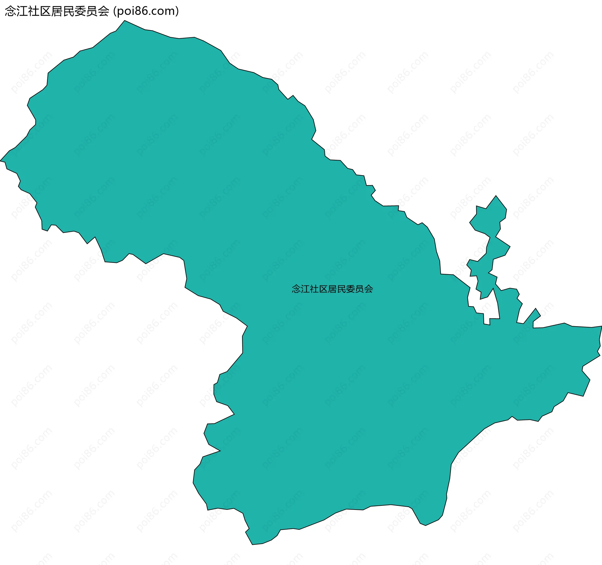 念江社区居民委员会边界地图