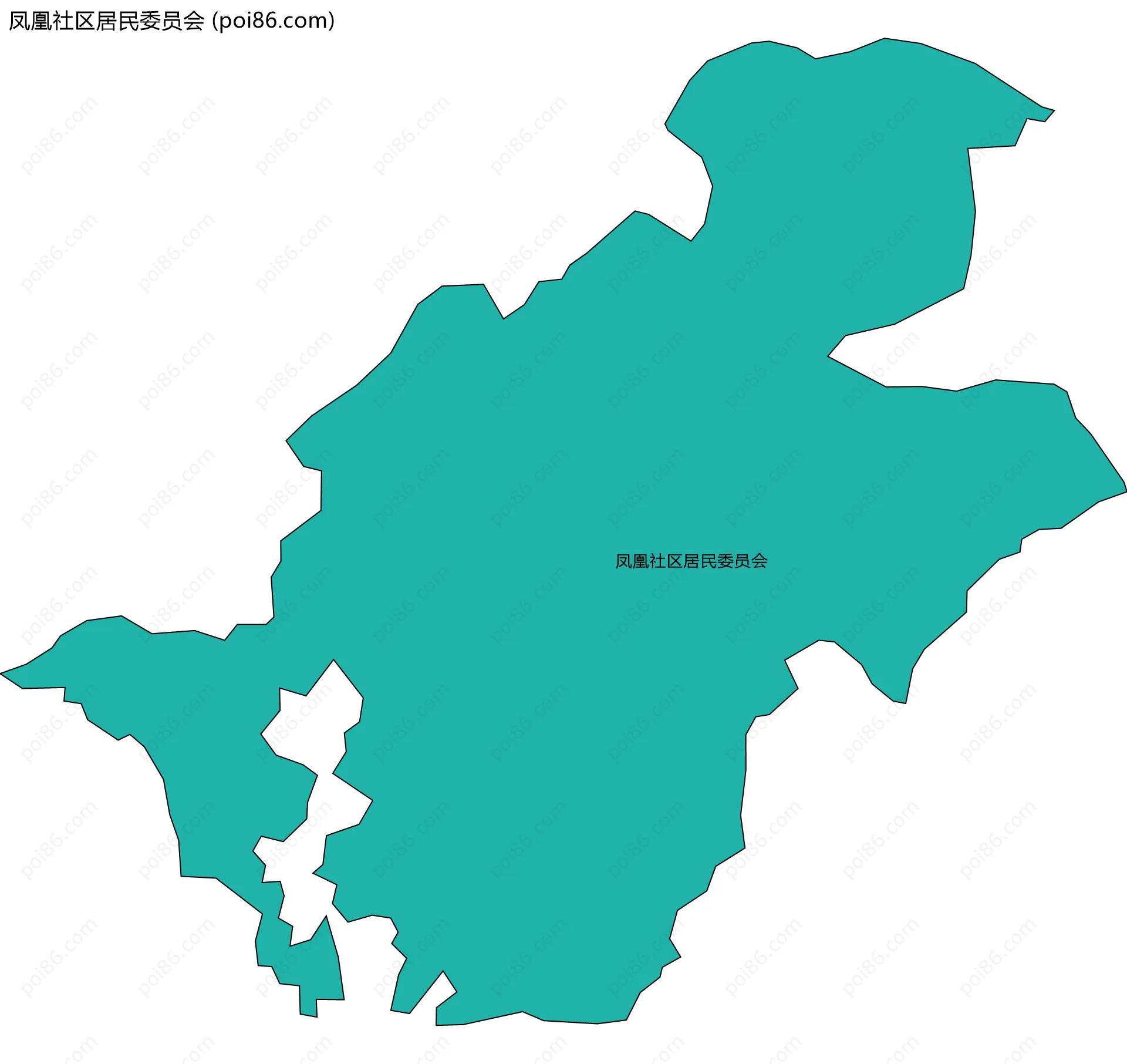 凤凰社区居民委员会边界地图