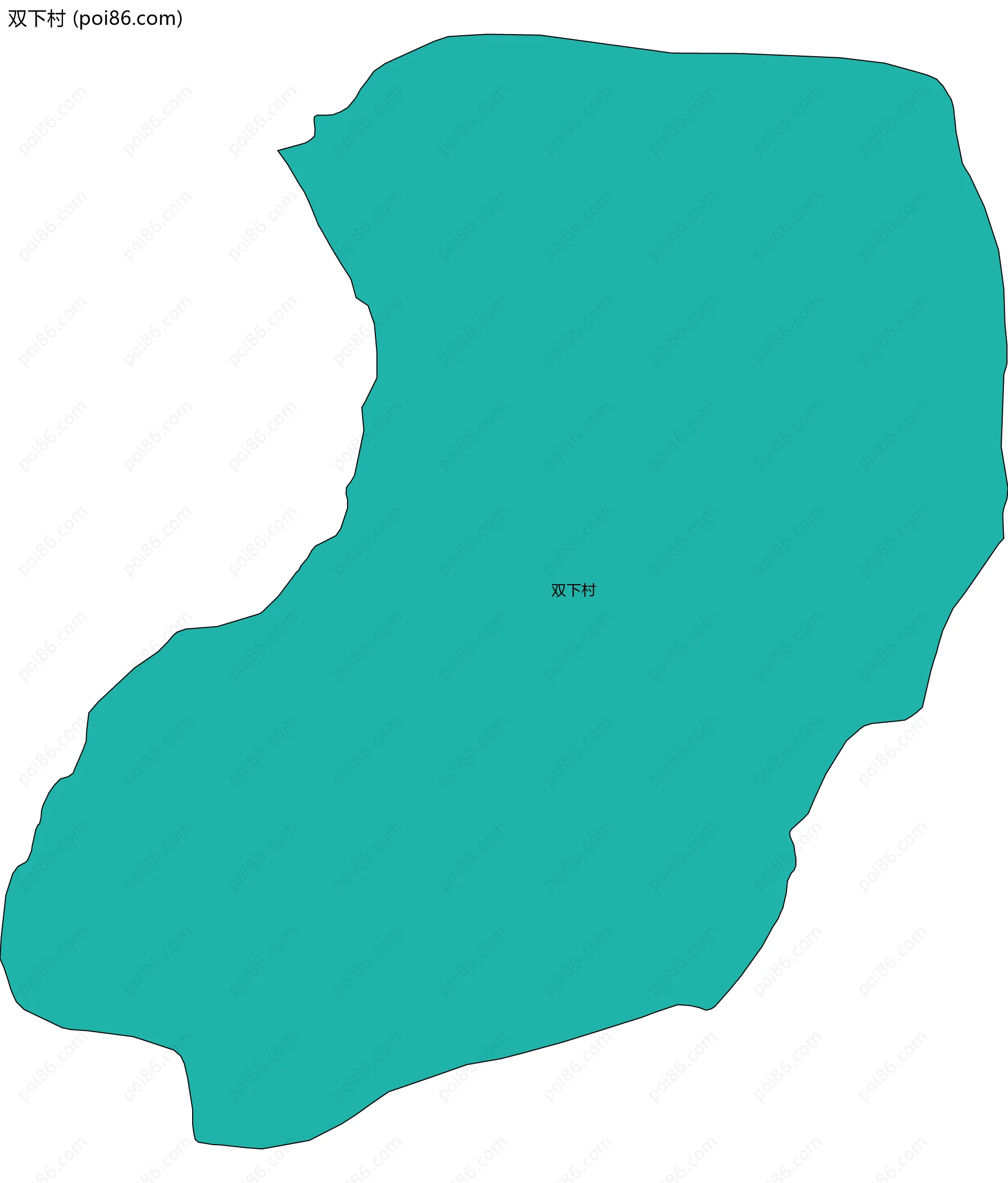 双下村边界地图