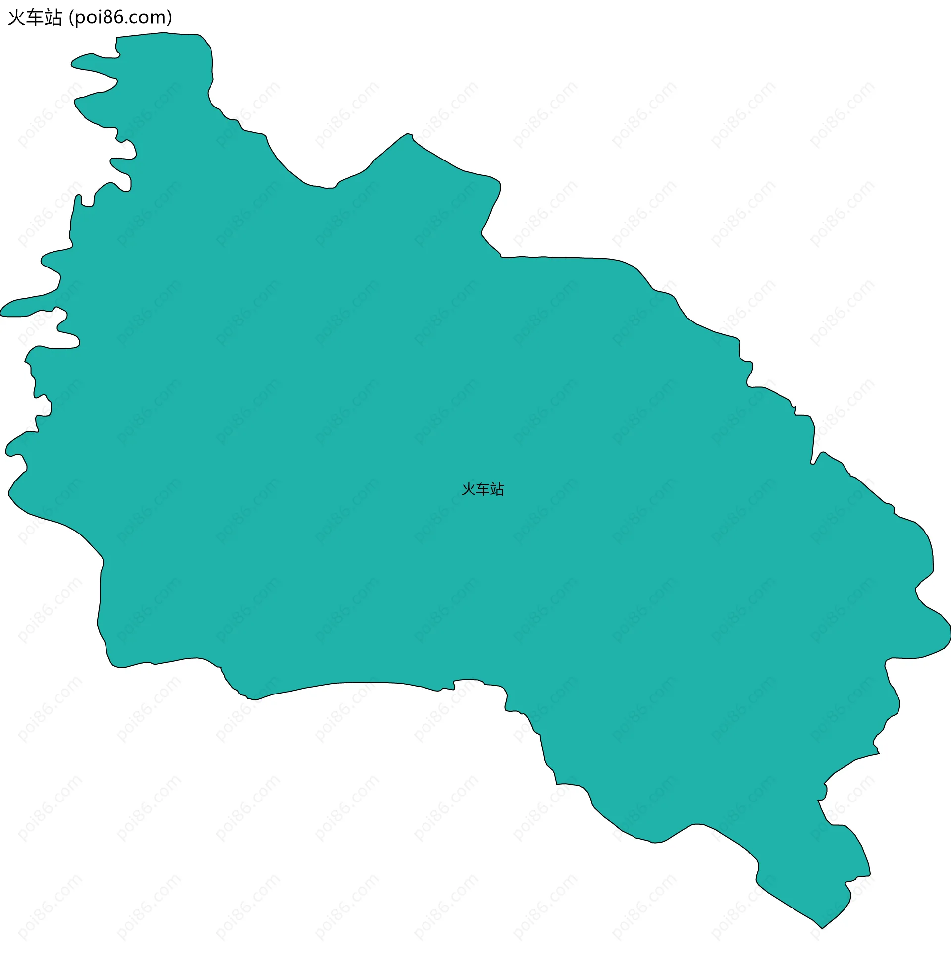 火车站边界地图