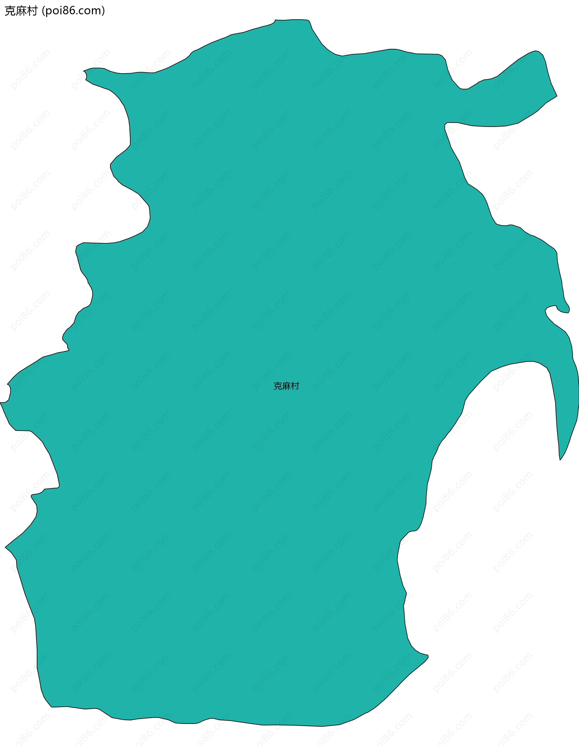 克麻村边界地图