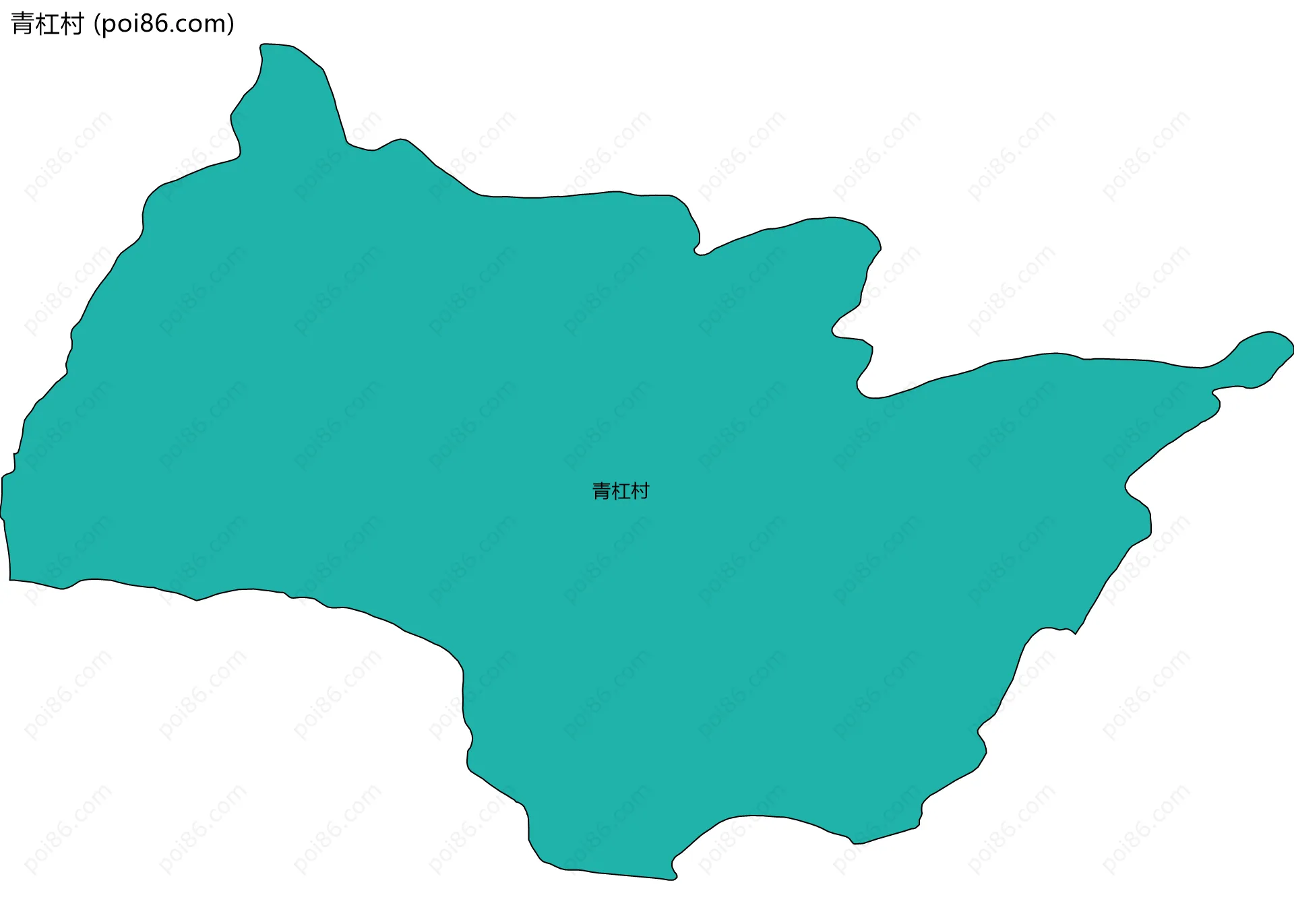 青杠村边界地图