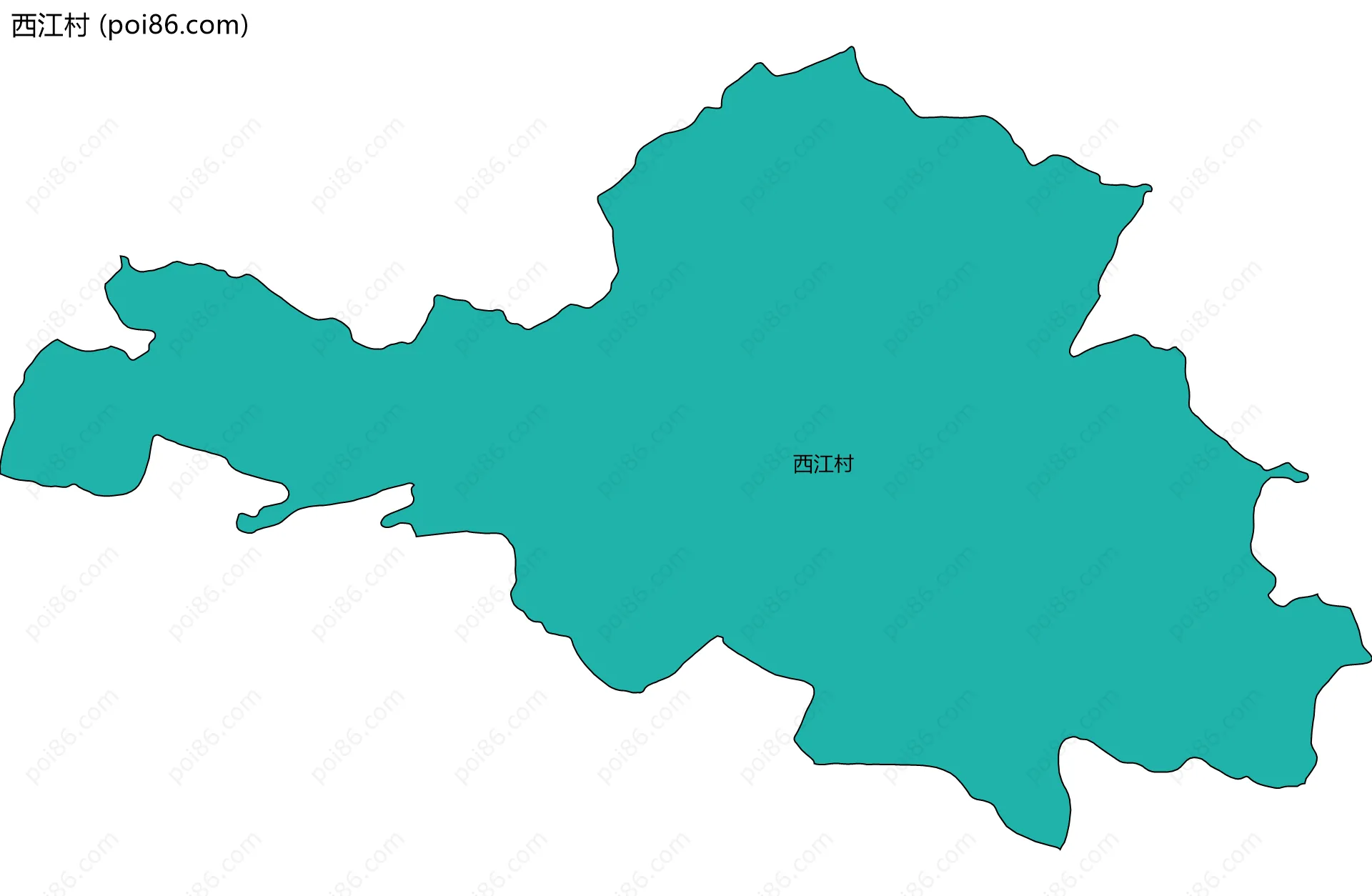 西江村边界地图