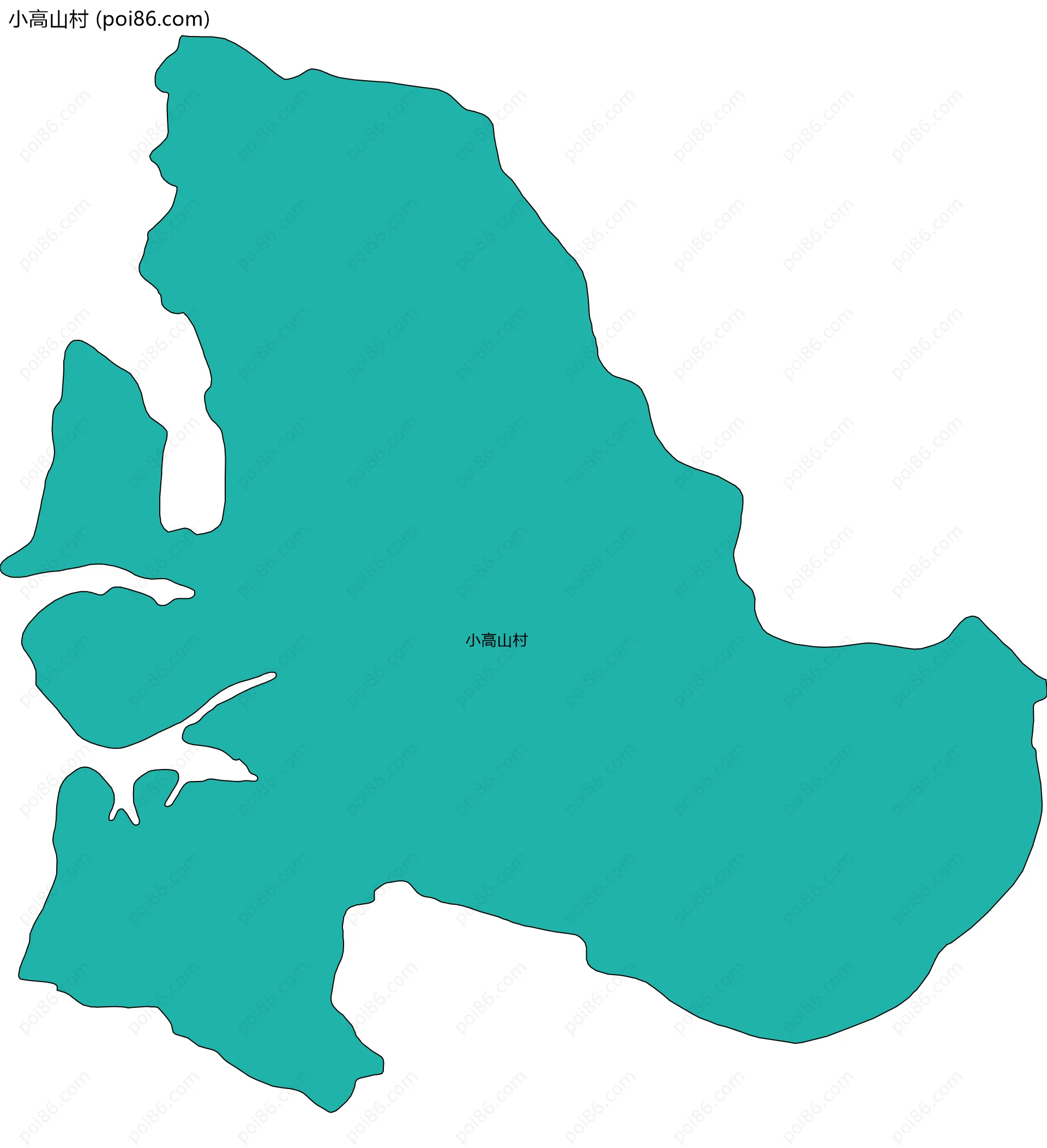 小高山村边界地图