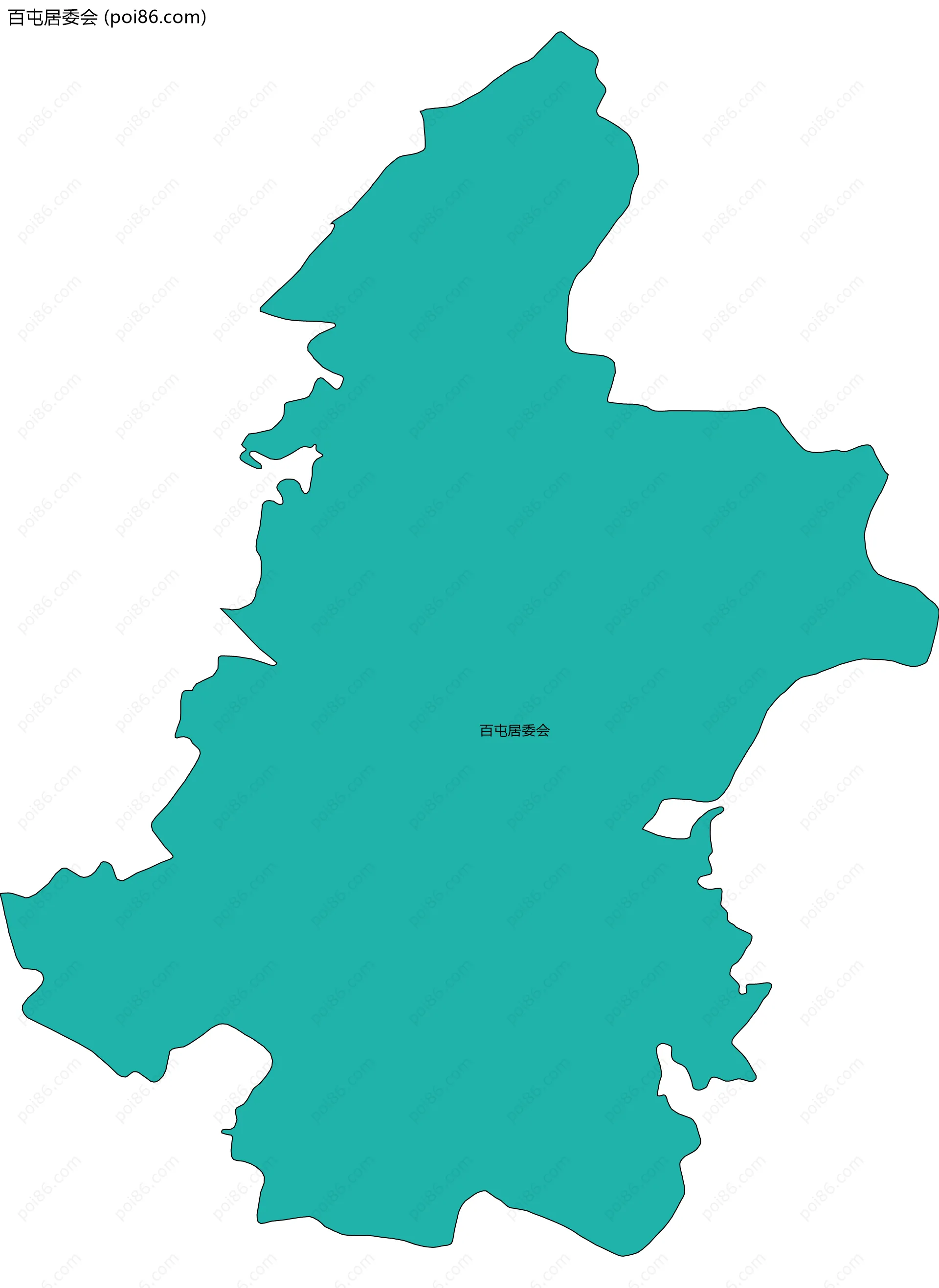 百屯居委会边界地图