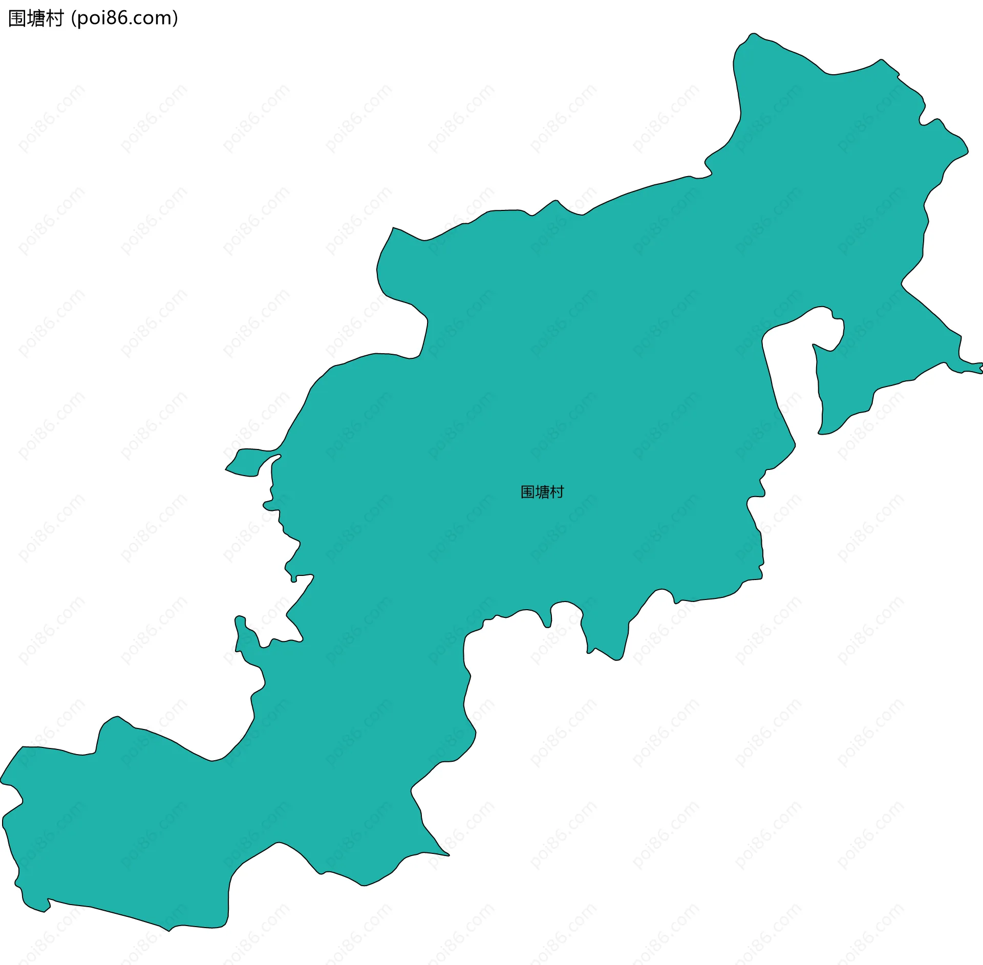 围塘村边界地图