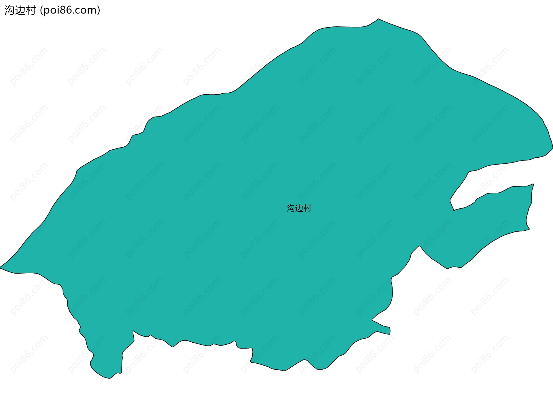 沟边村边界地图