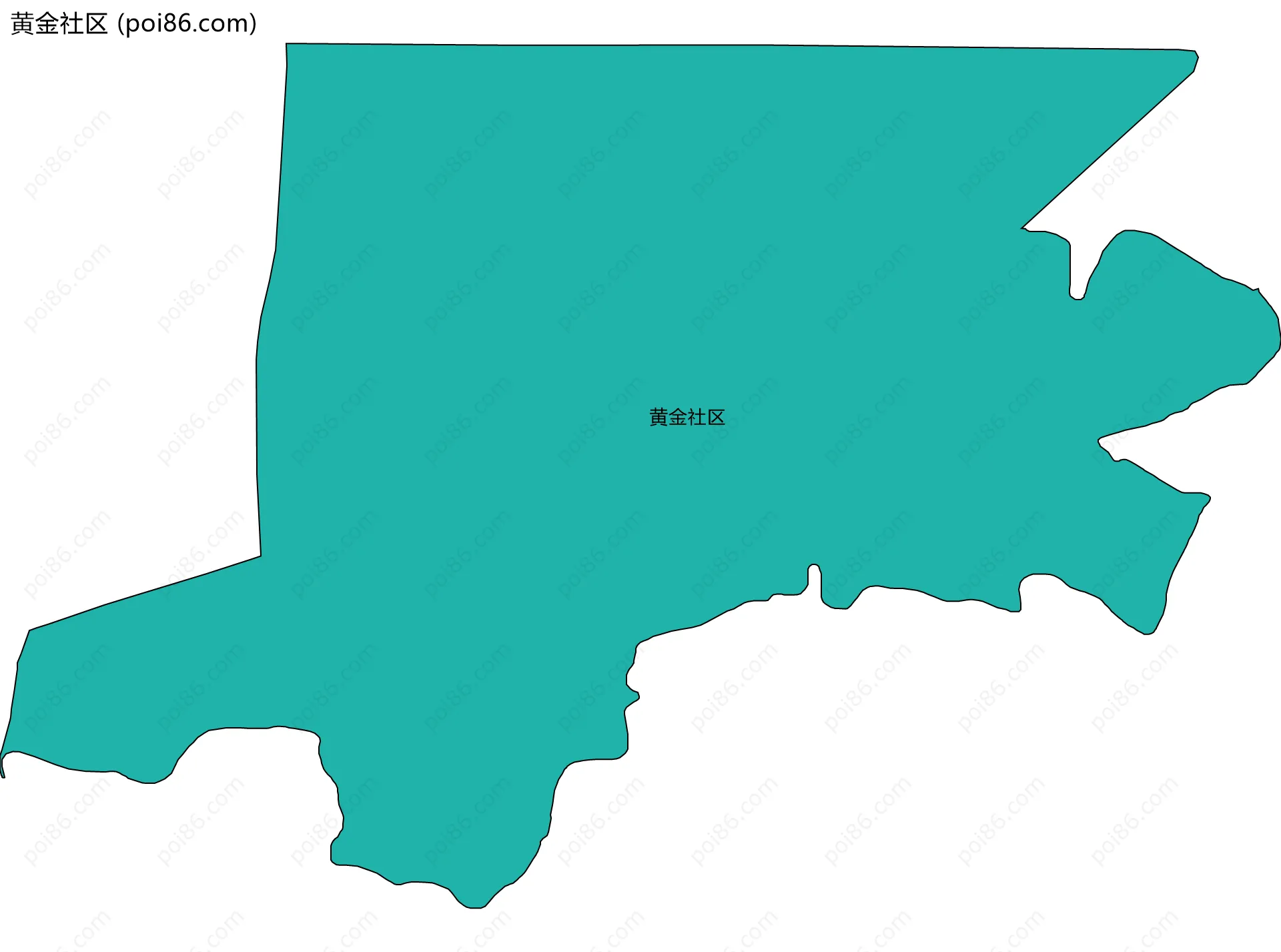 黄金社区边界地图