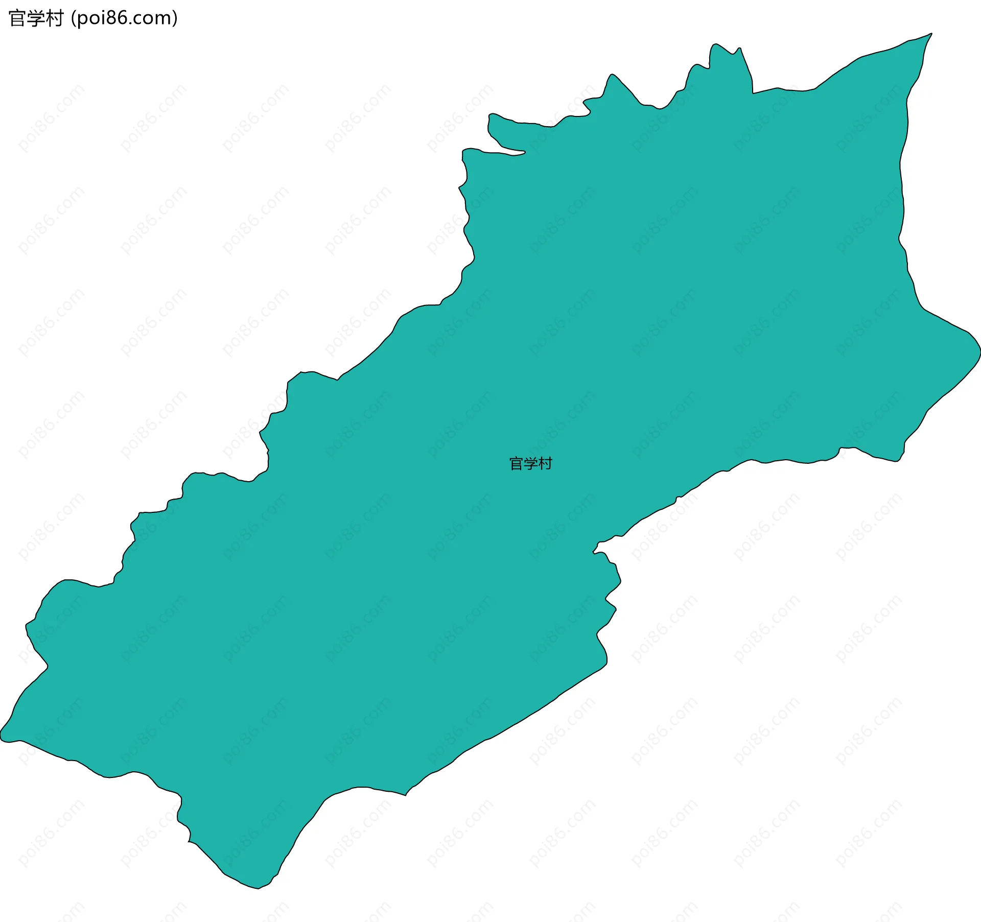 官学村边界地图