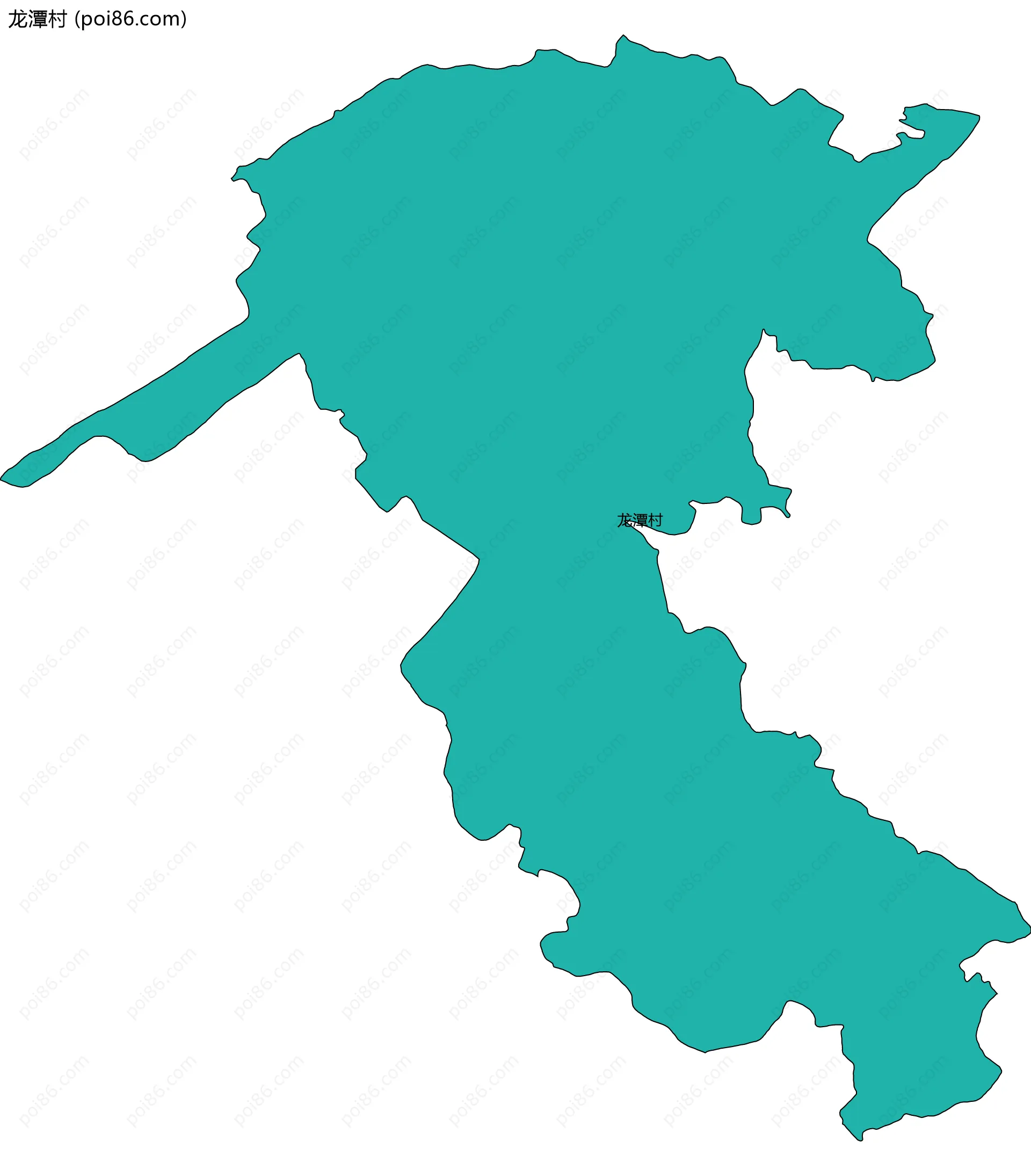 龙潭村边界地图