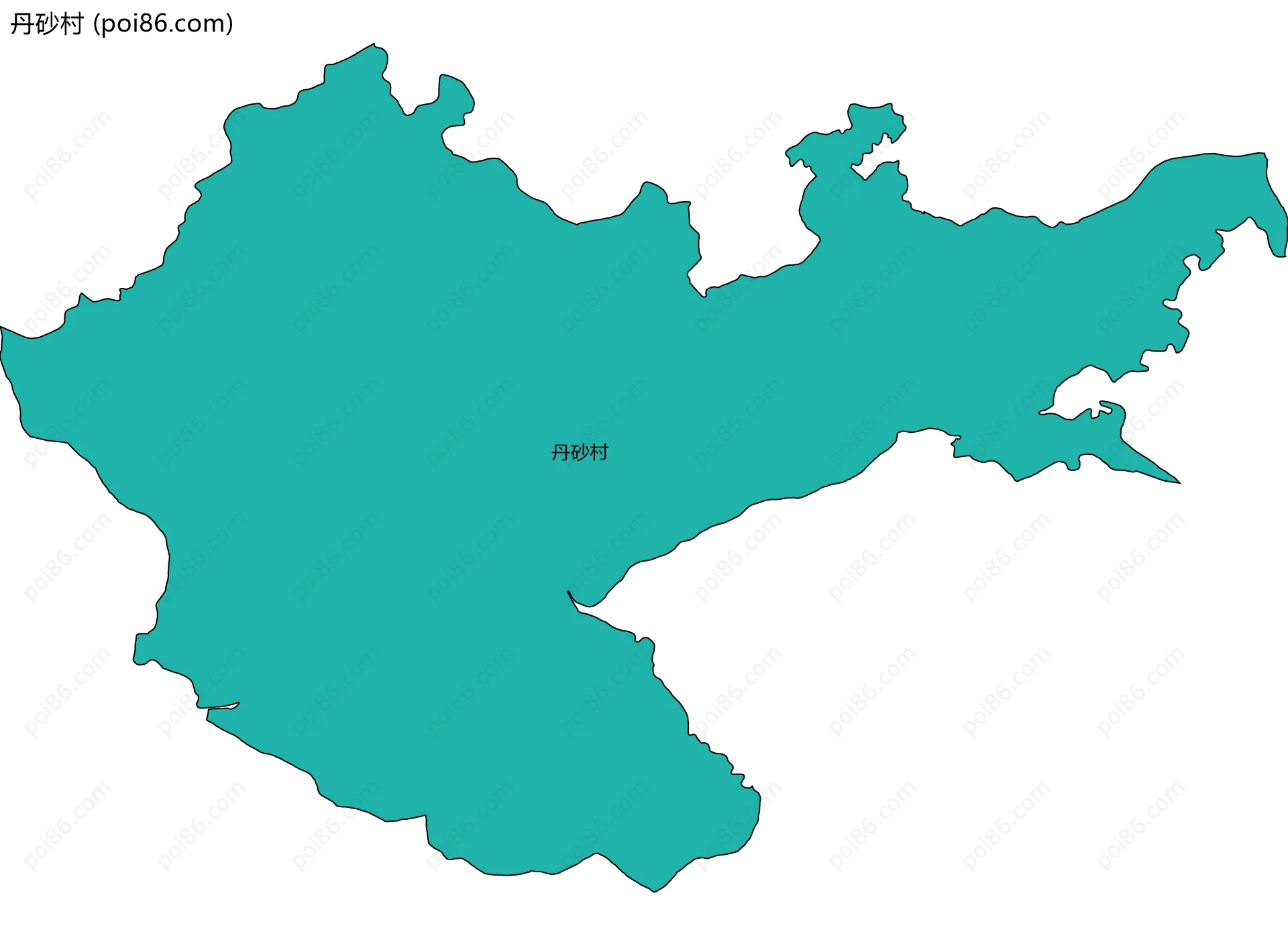 丹砂村边界地图