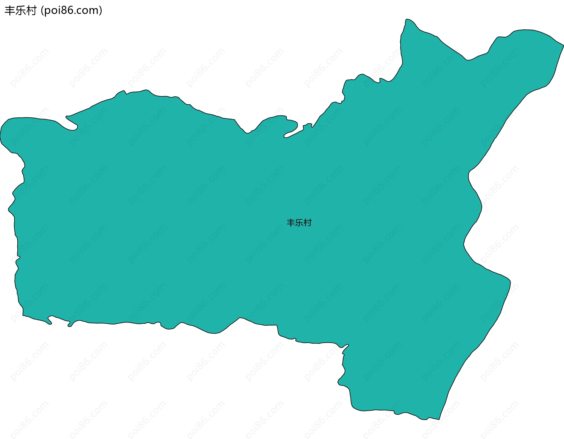 丰乐村边界地图