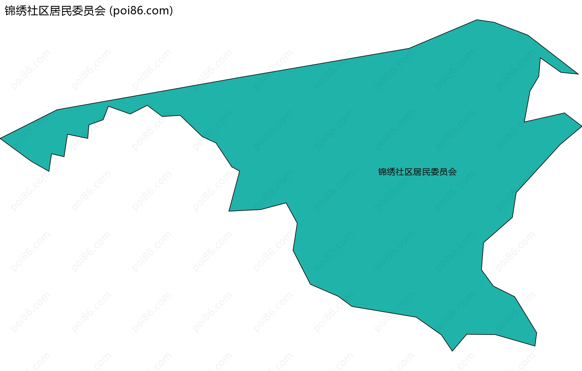 锦绣社区居民委员会边界地图
