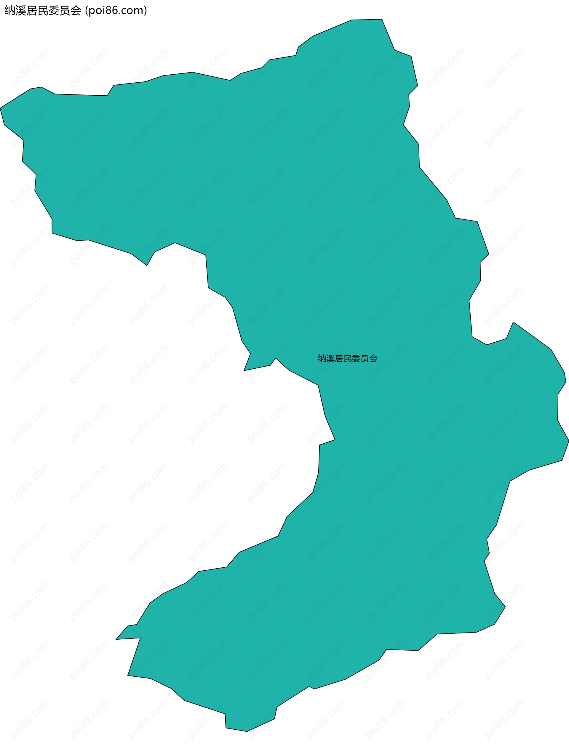 纳溪居民委员会边界地图
