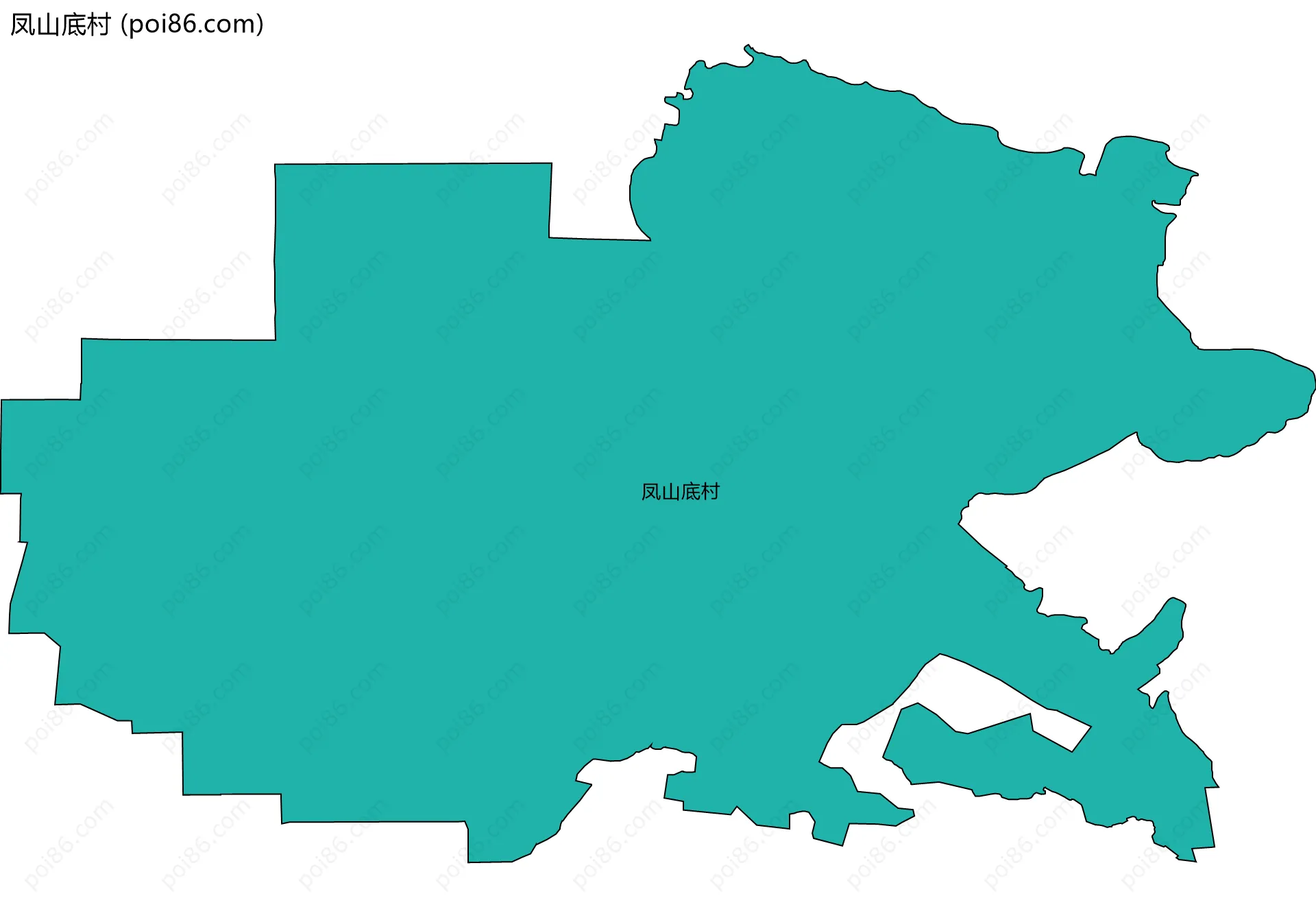 凤山底村边界地图