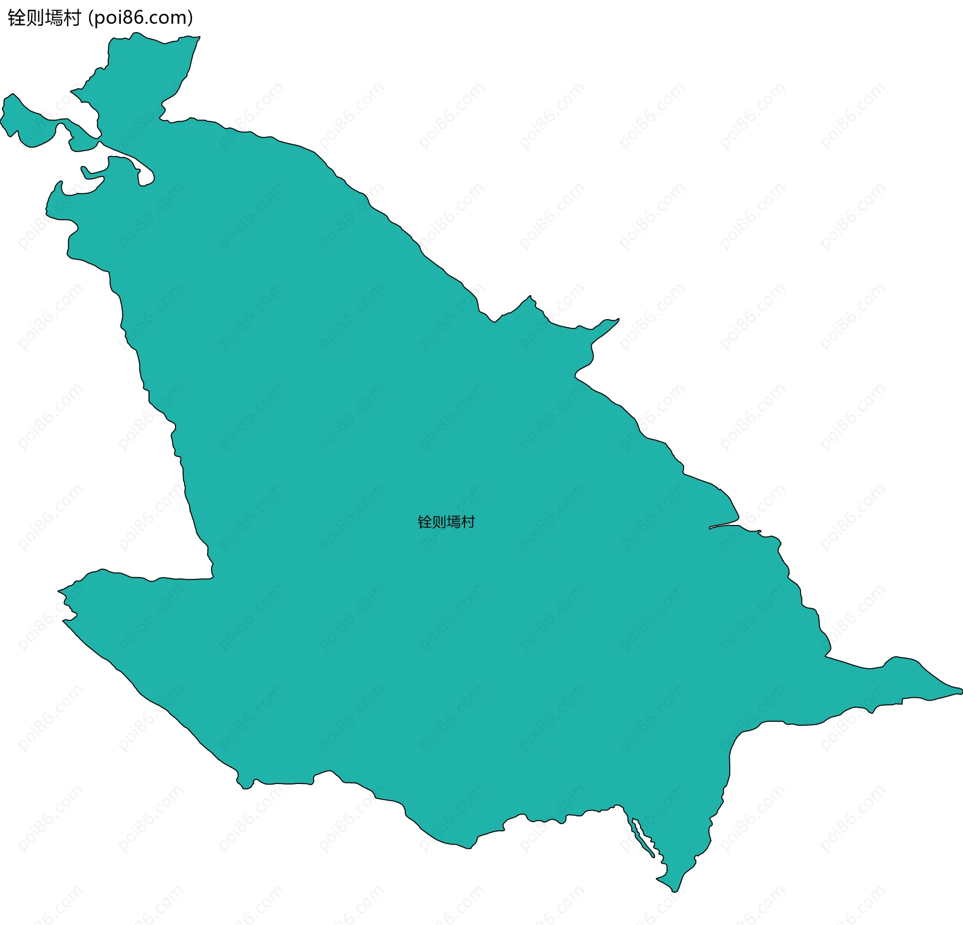 铨则墕村边界地图