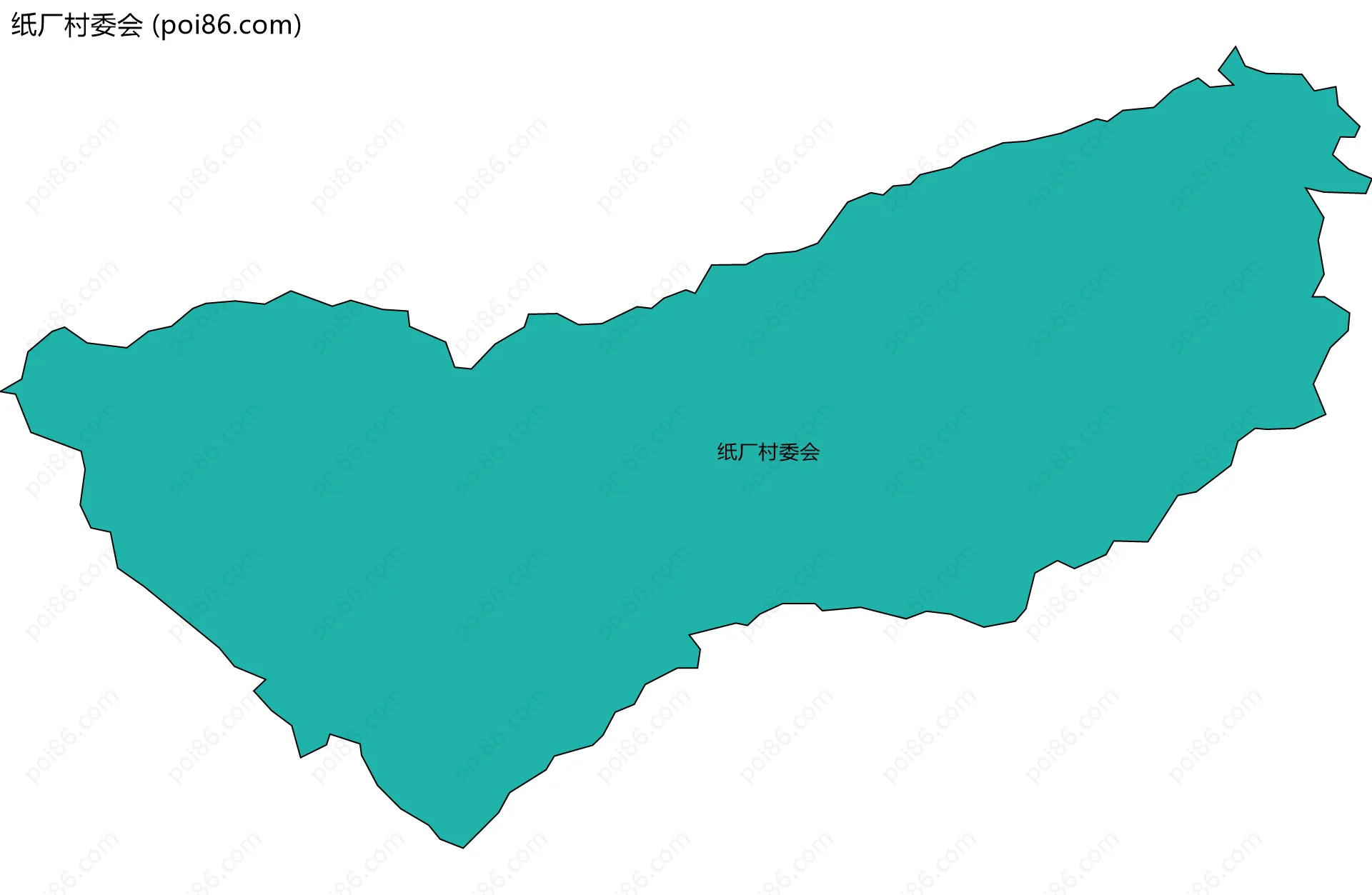 纸厂村委会边界地图