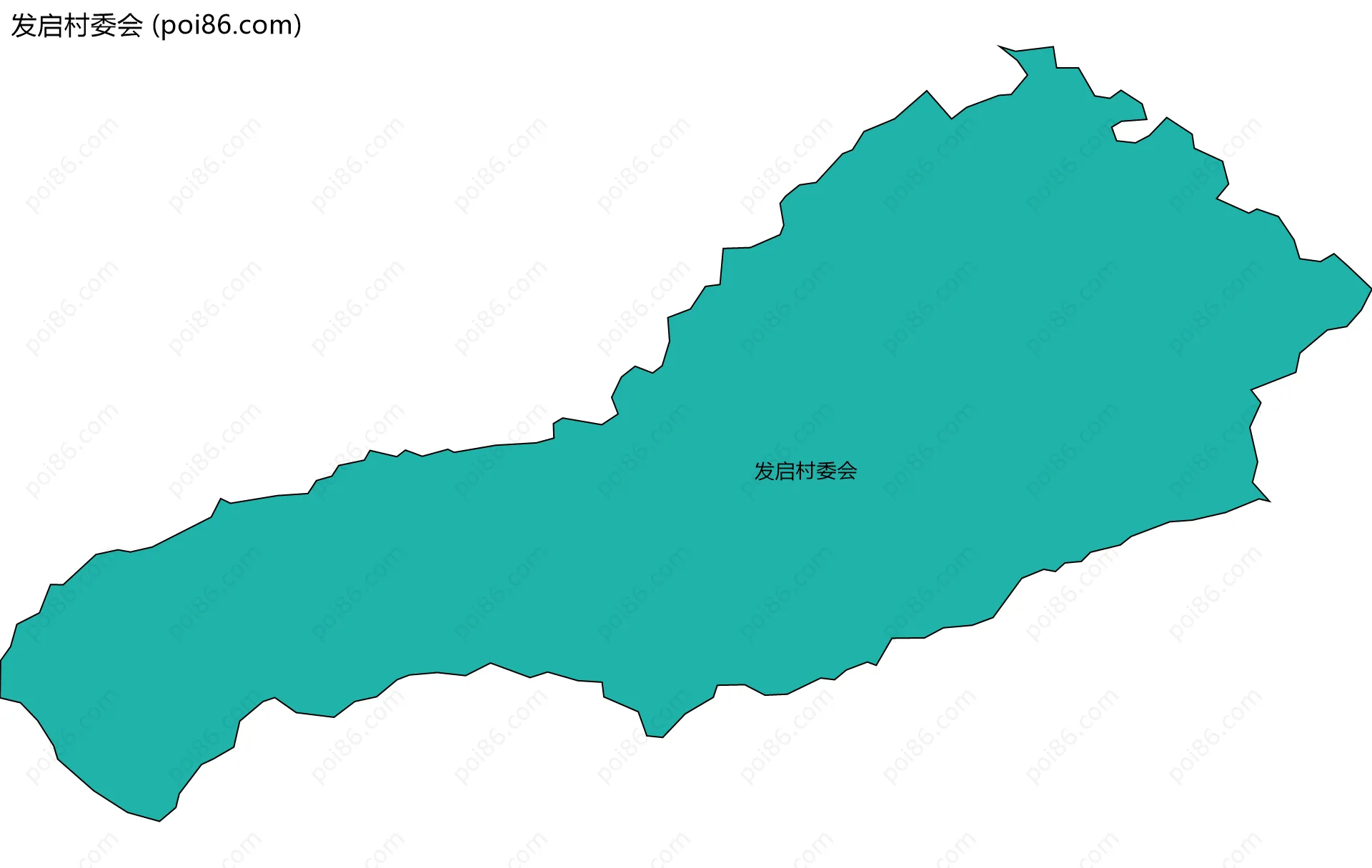 发启村委会边界地图
