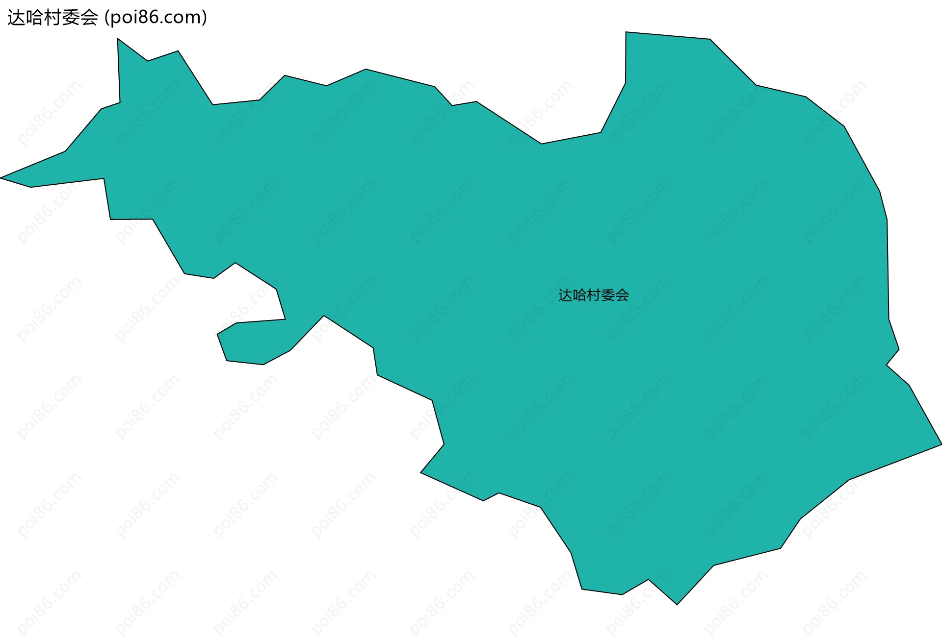 达哈村委会边界地图