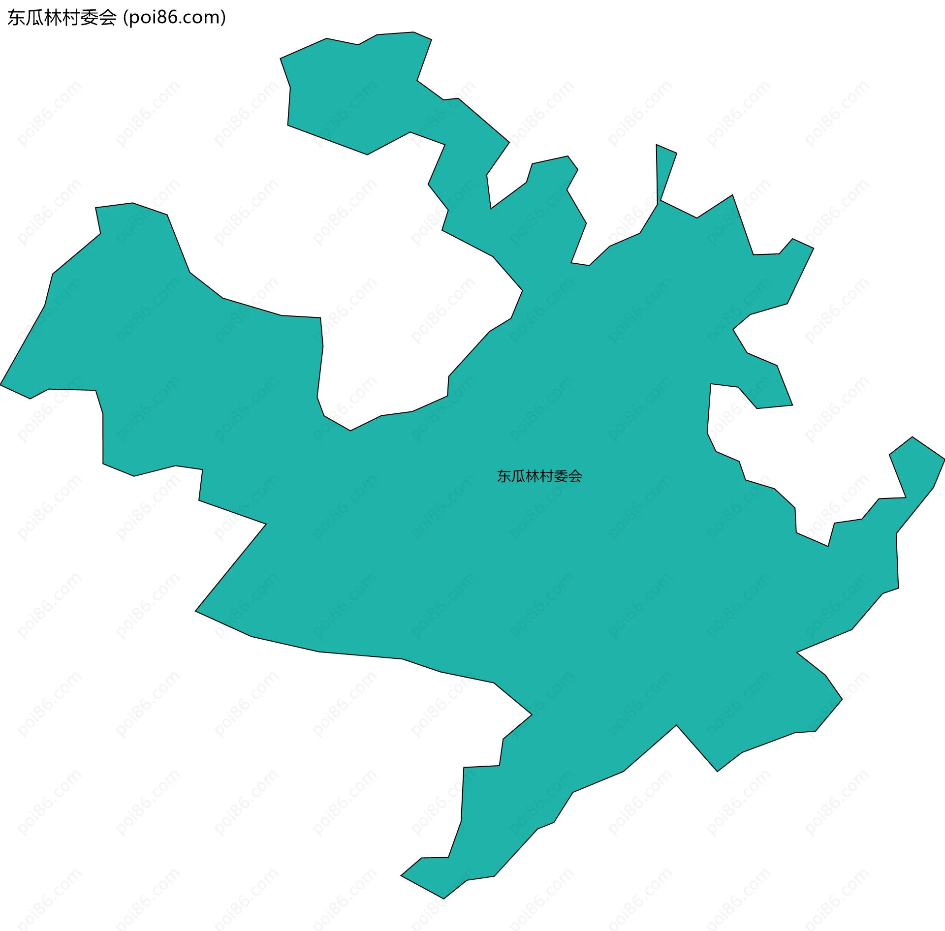 东瓜林村委会边界地图