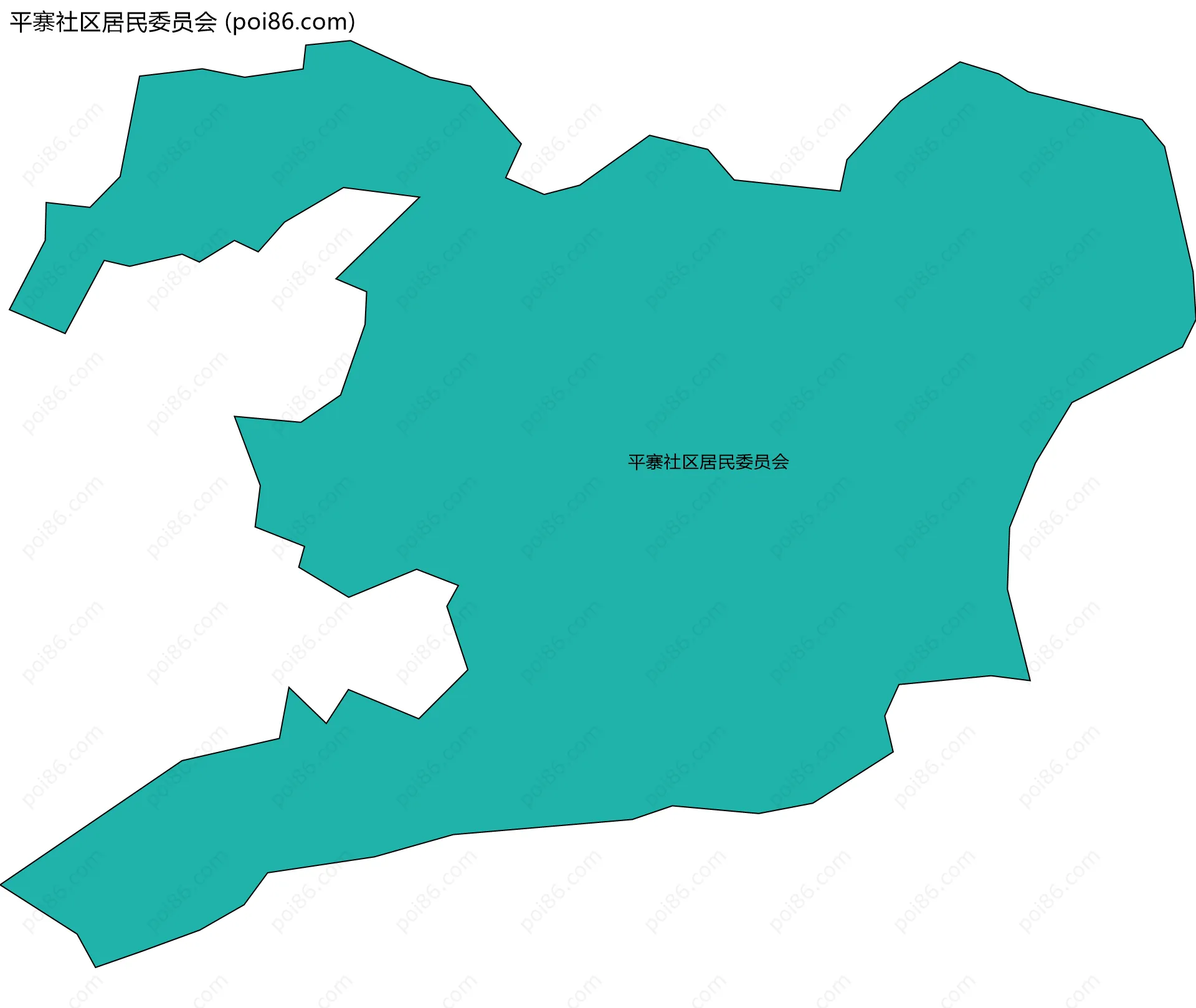 平寨社区居民委员会边界地图