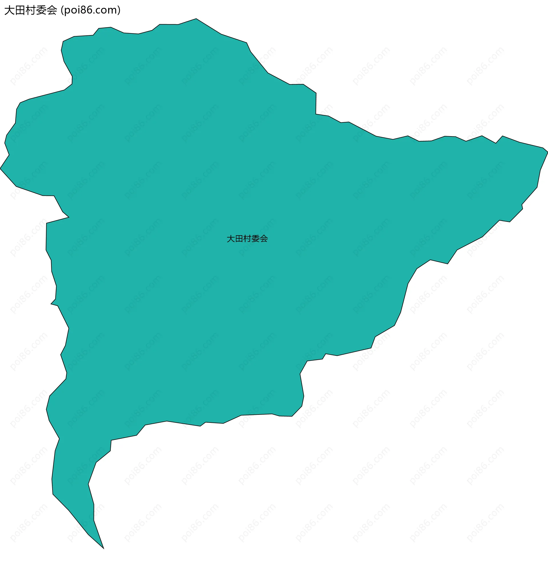 大田村委会边界地图