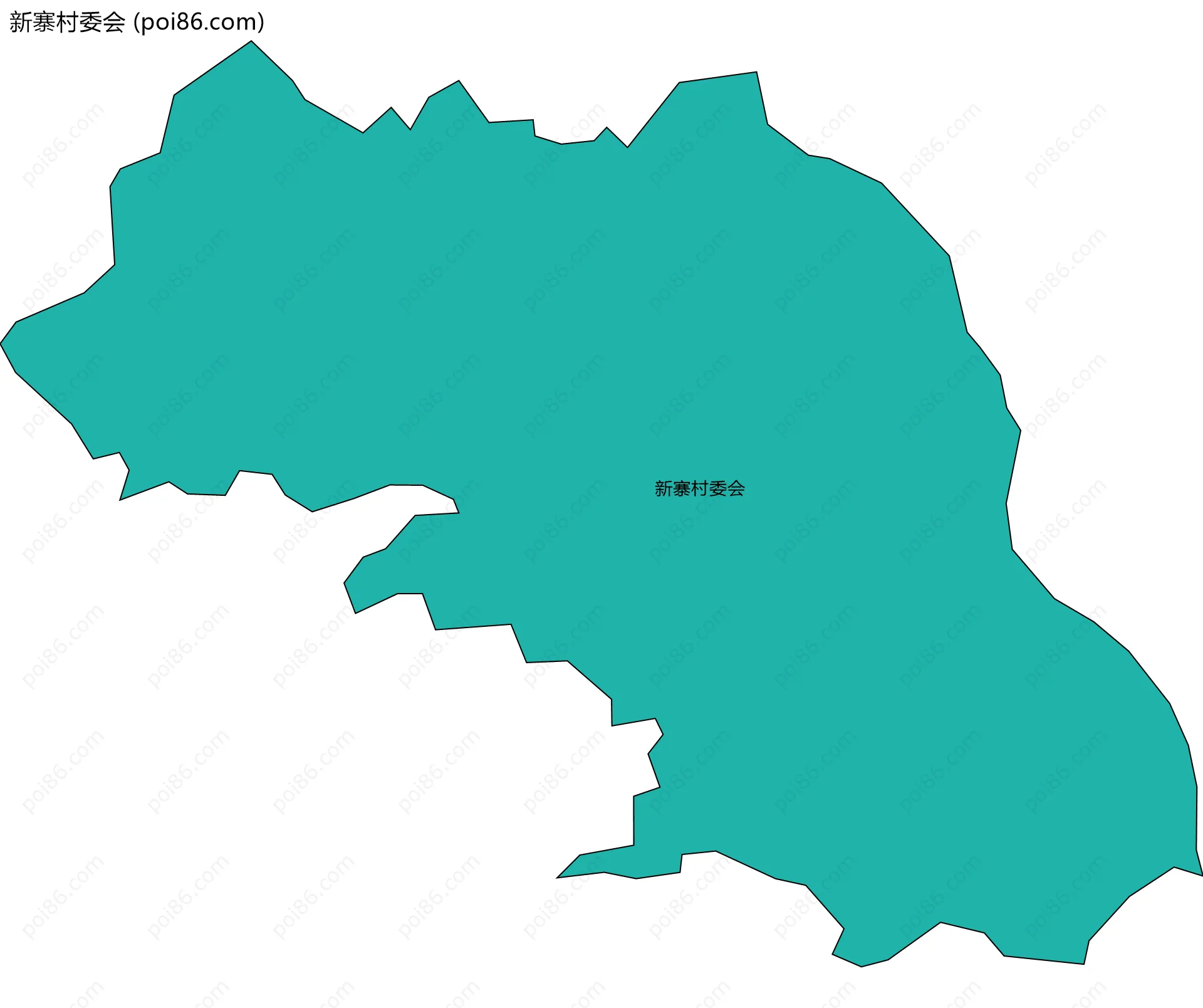 新寨村委会边界地图