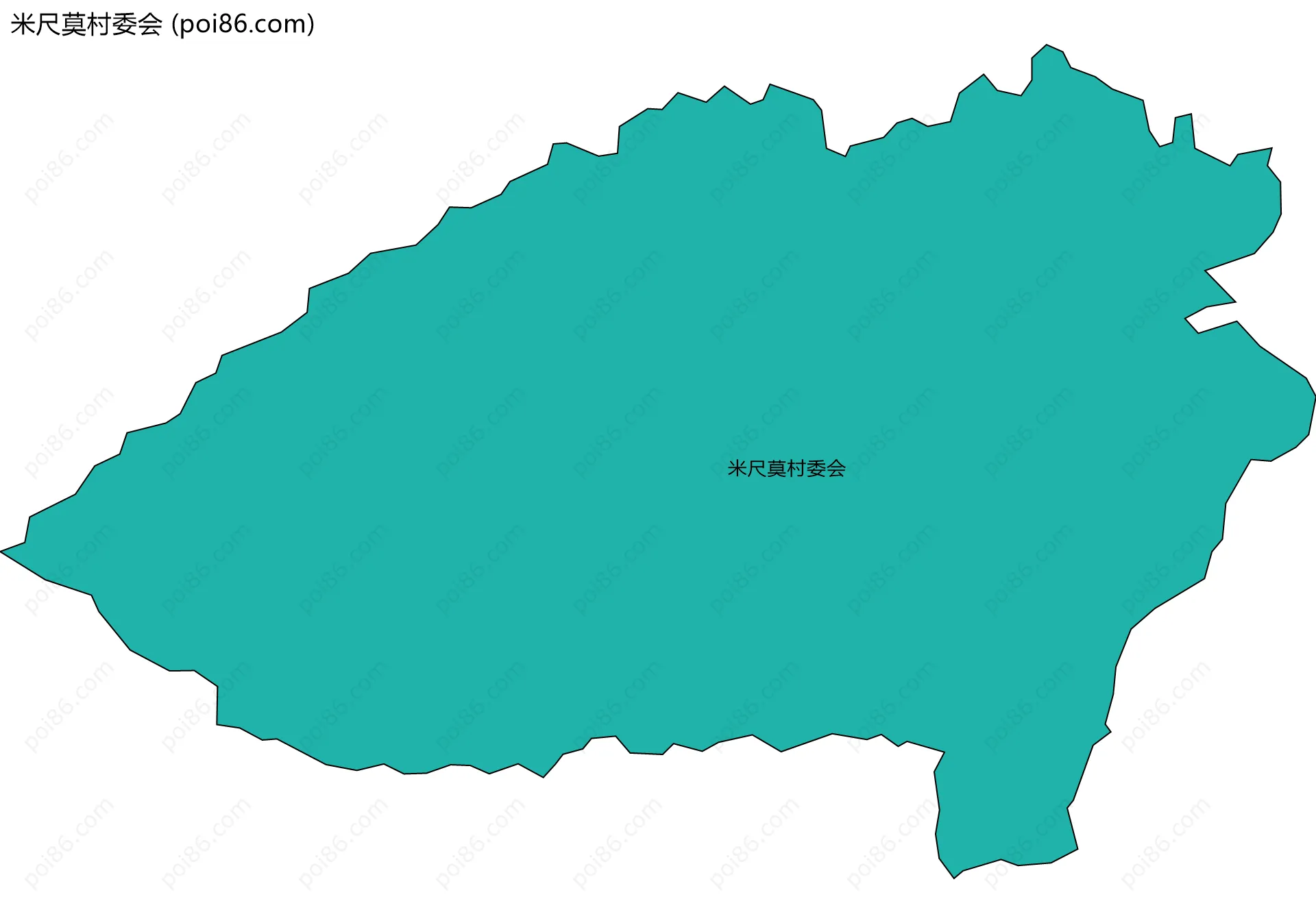 米尺莫村委会边界地图