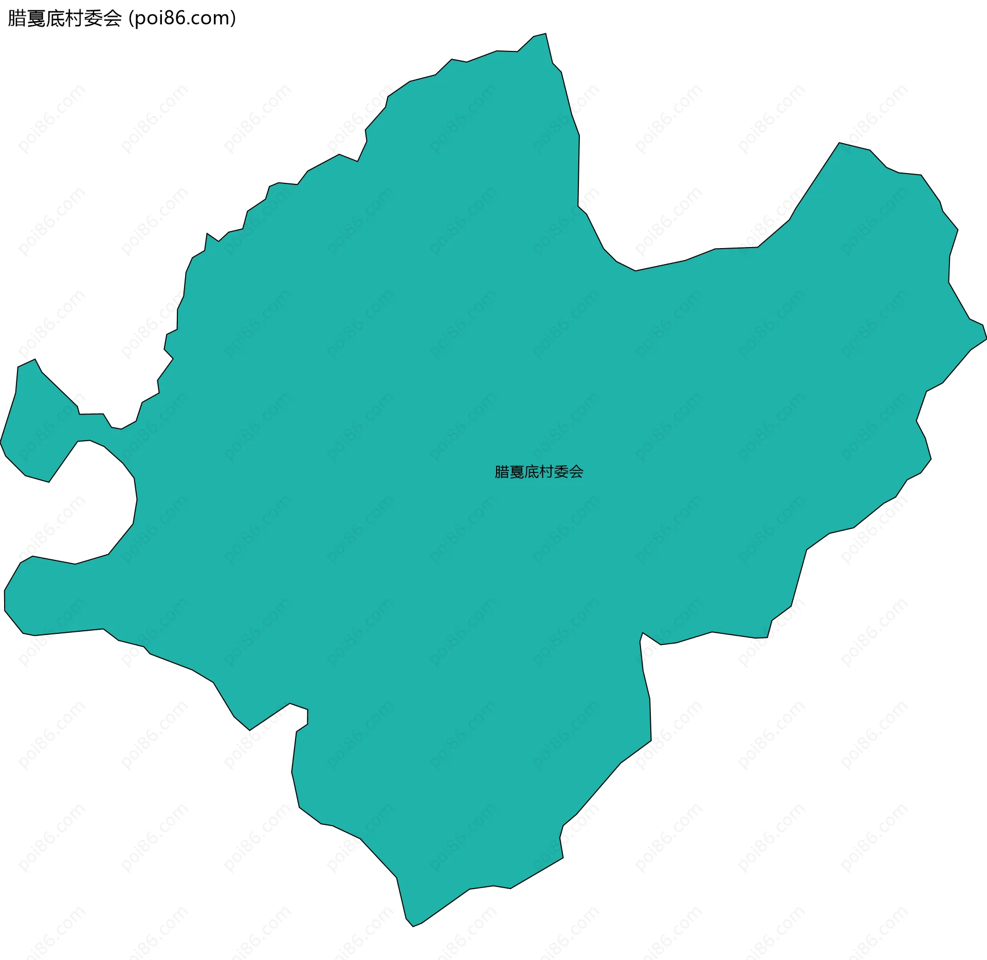 腊戛底村委会边界地图