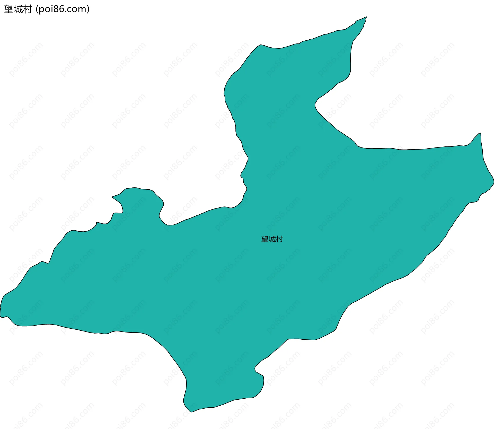 望城村边界地图