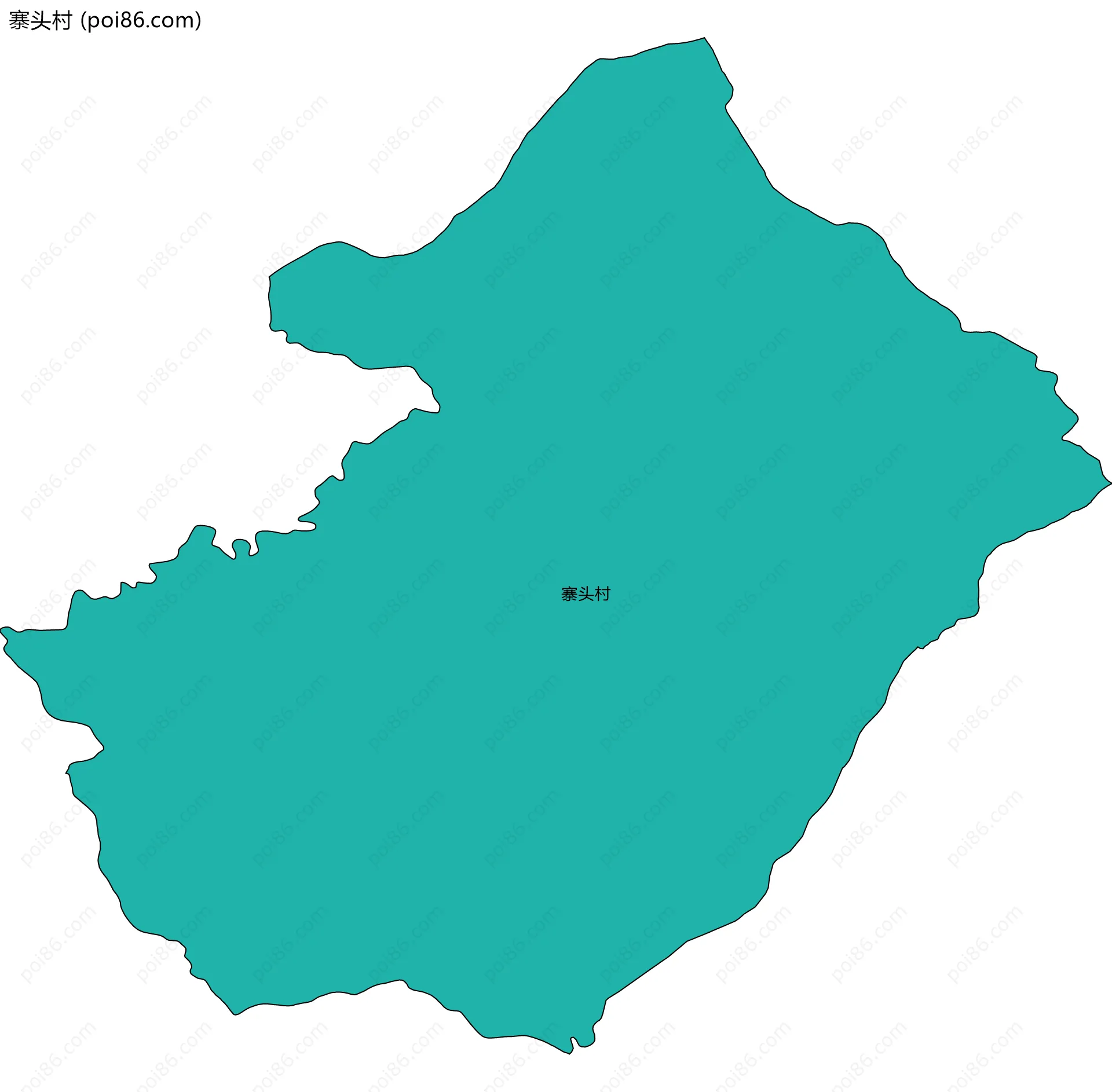 寨头村边界地图