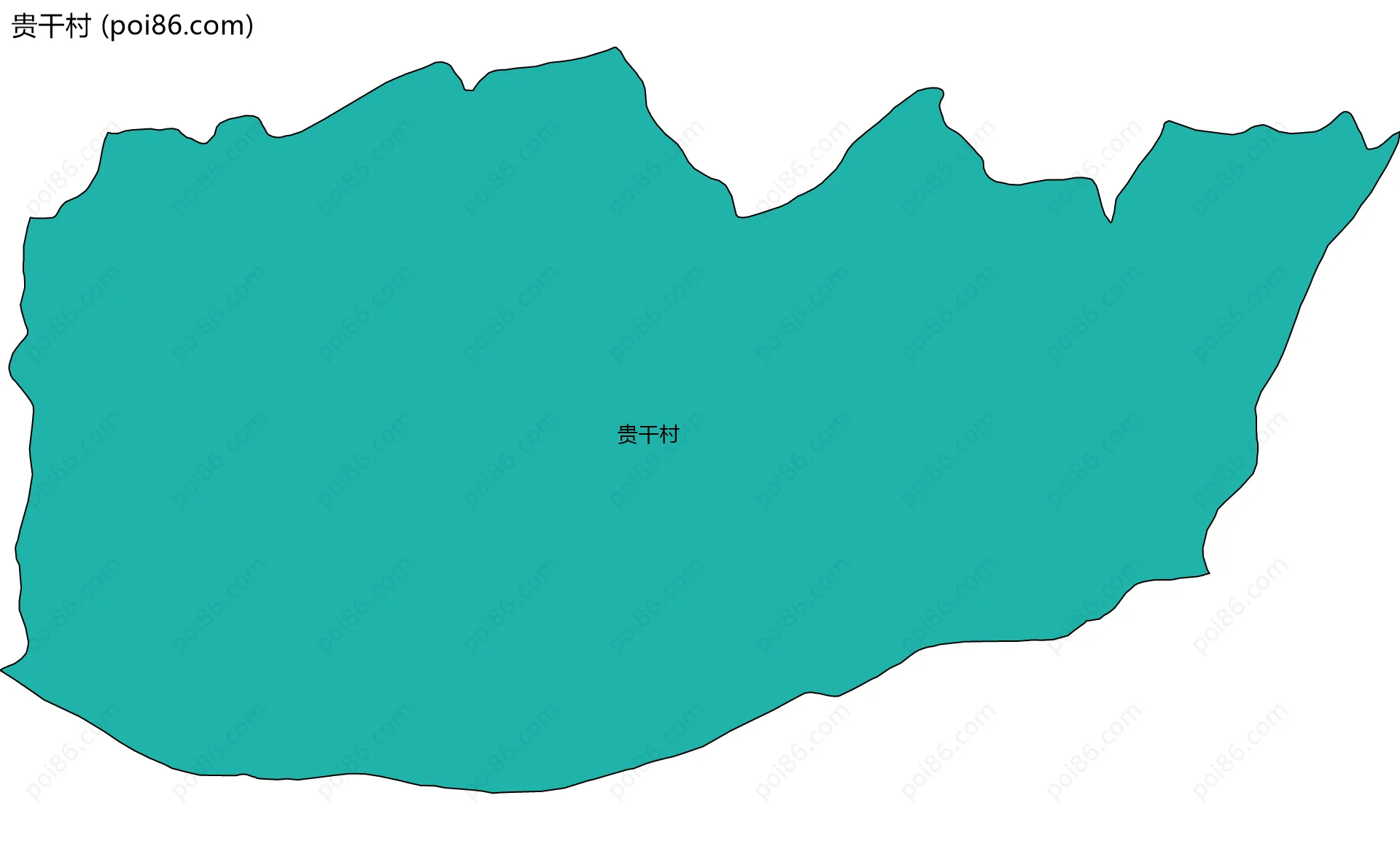 贵干村边界地图