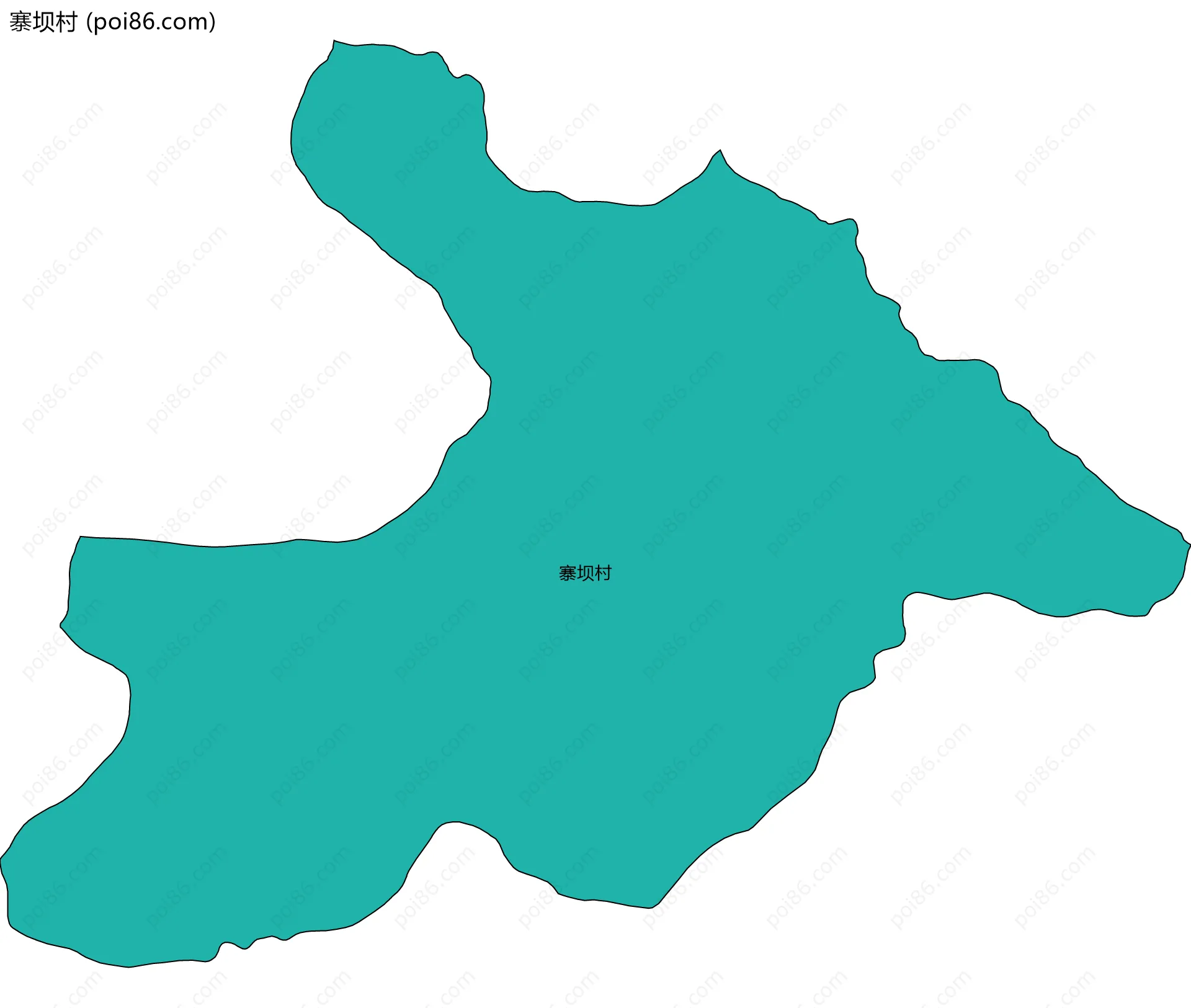 寨坝村边界地图