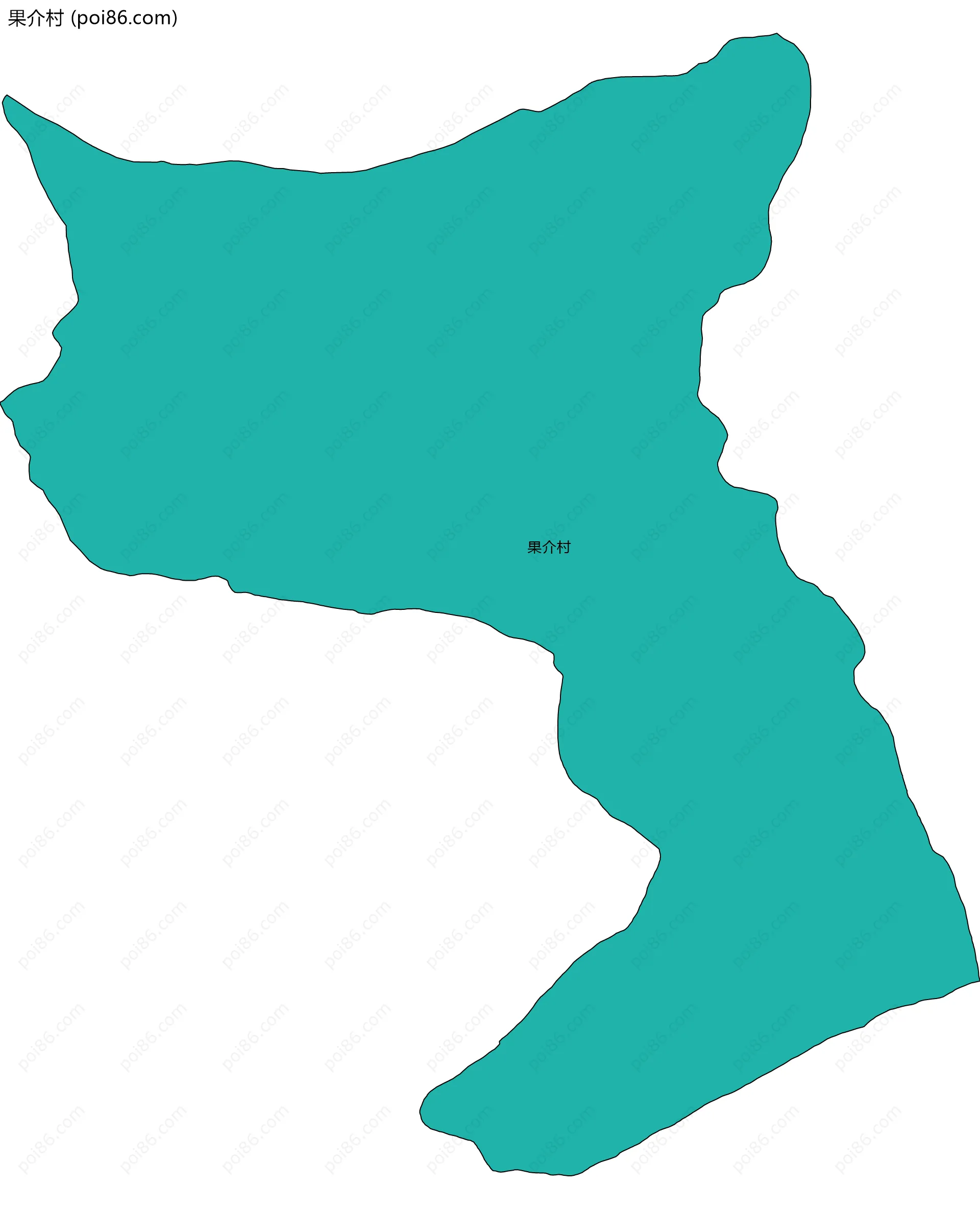 果介村边界地图