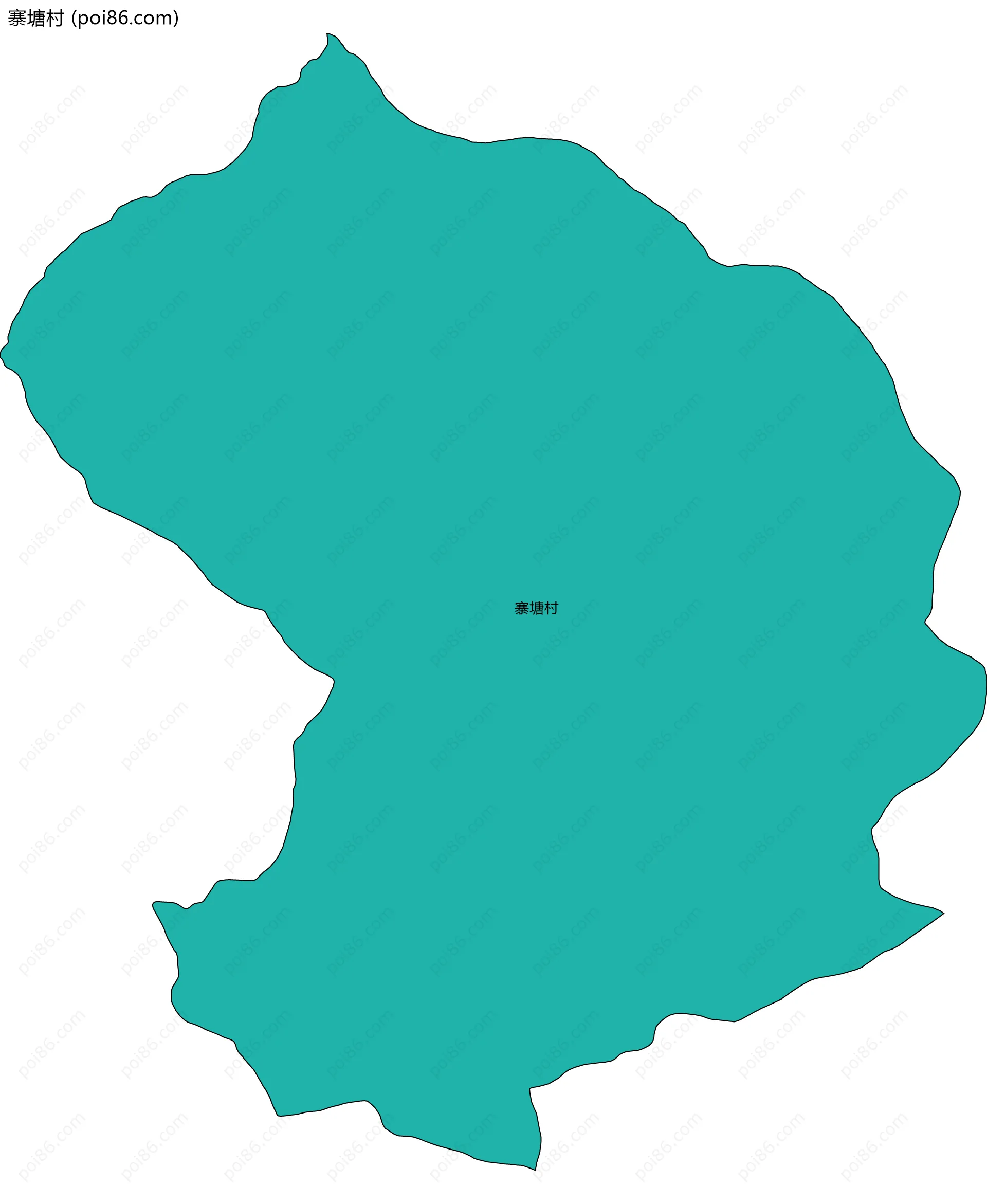 寨塘村边界地图