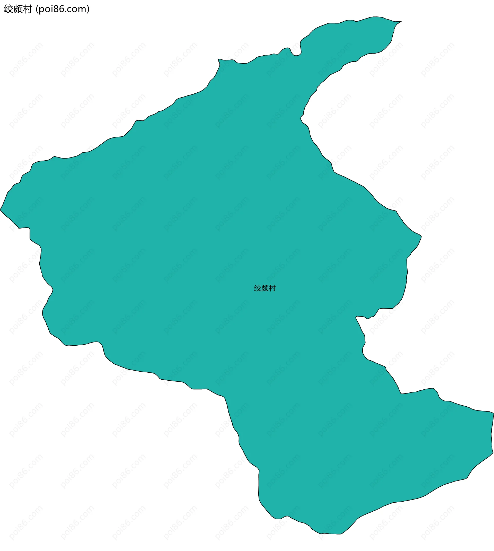 绞颇村边界地图