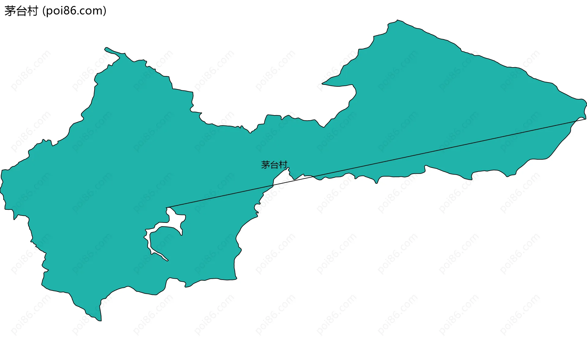 茅台村边界地图