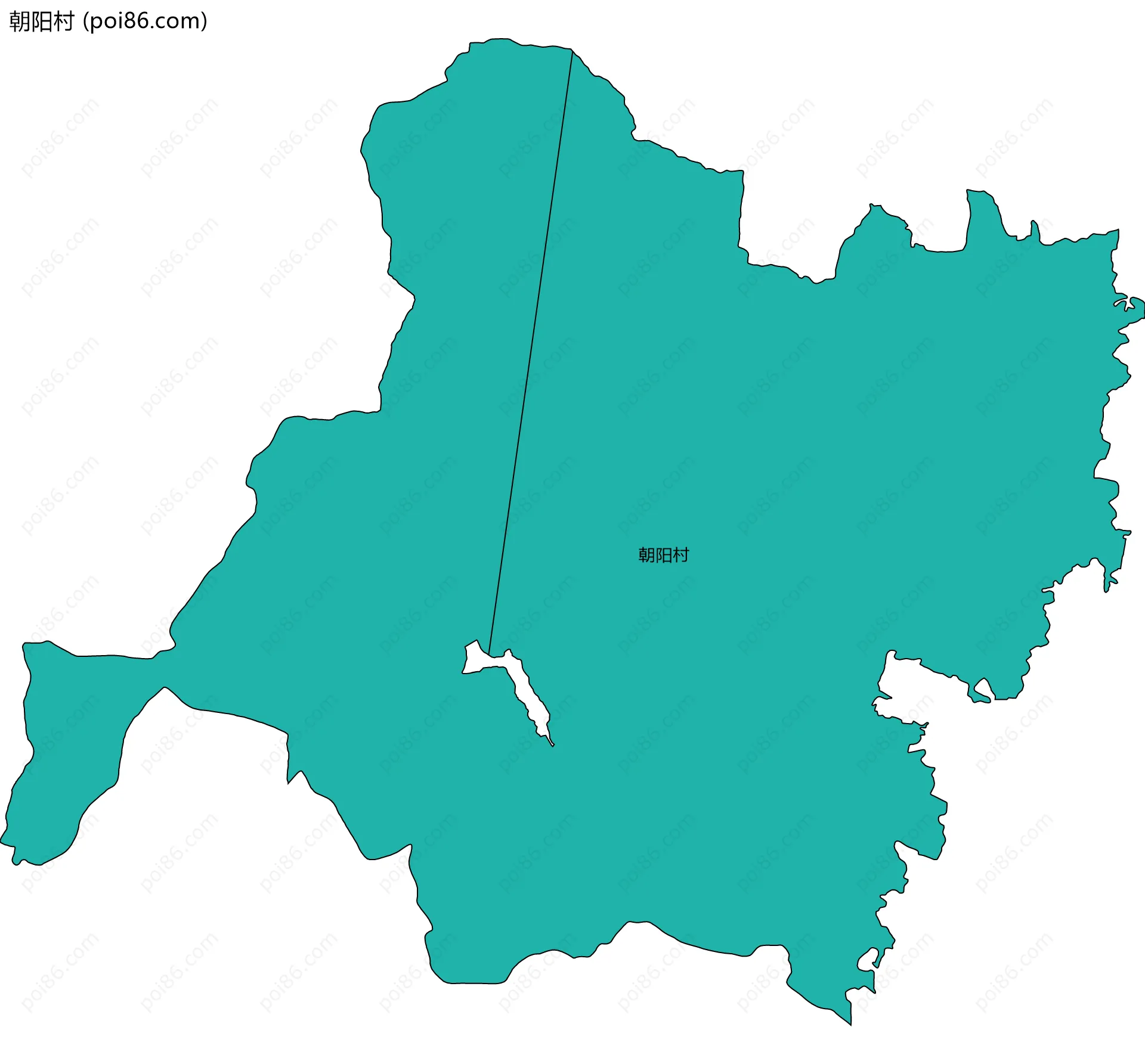 朝阳村边界地图