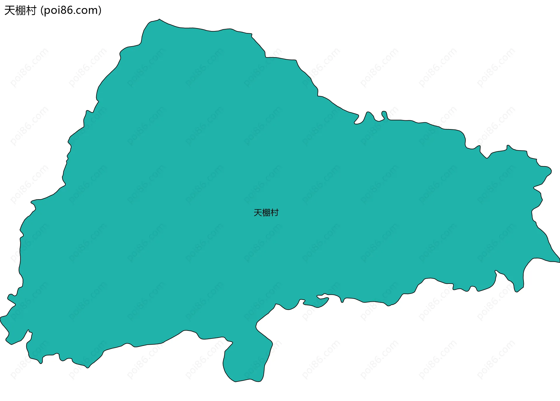 天棚村边界地图