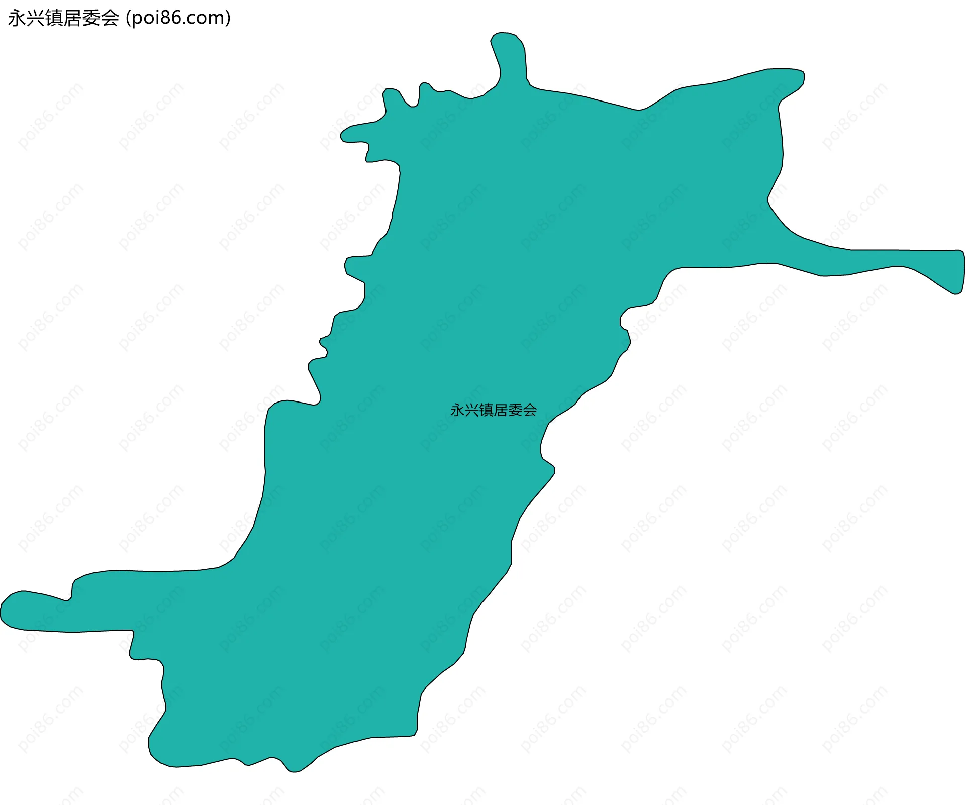 永兴镇居委会边界地图