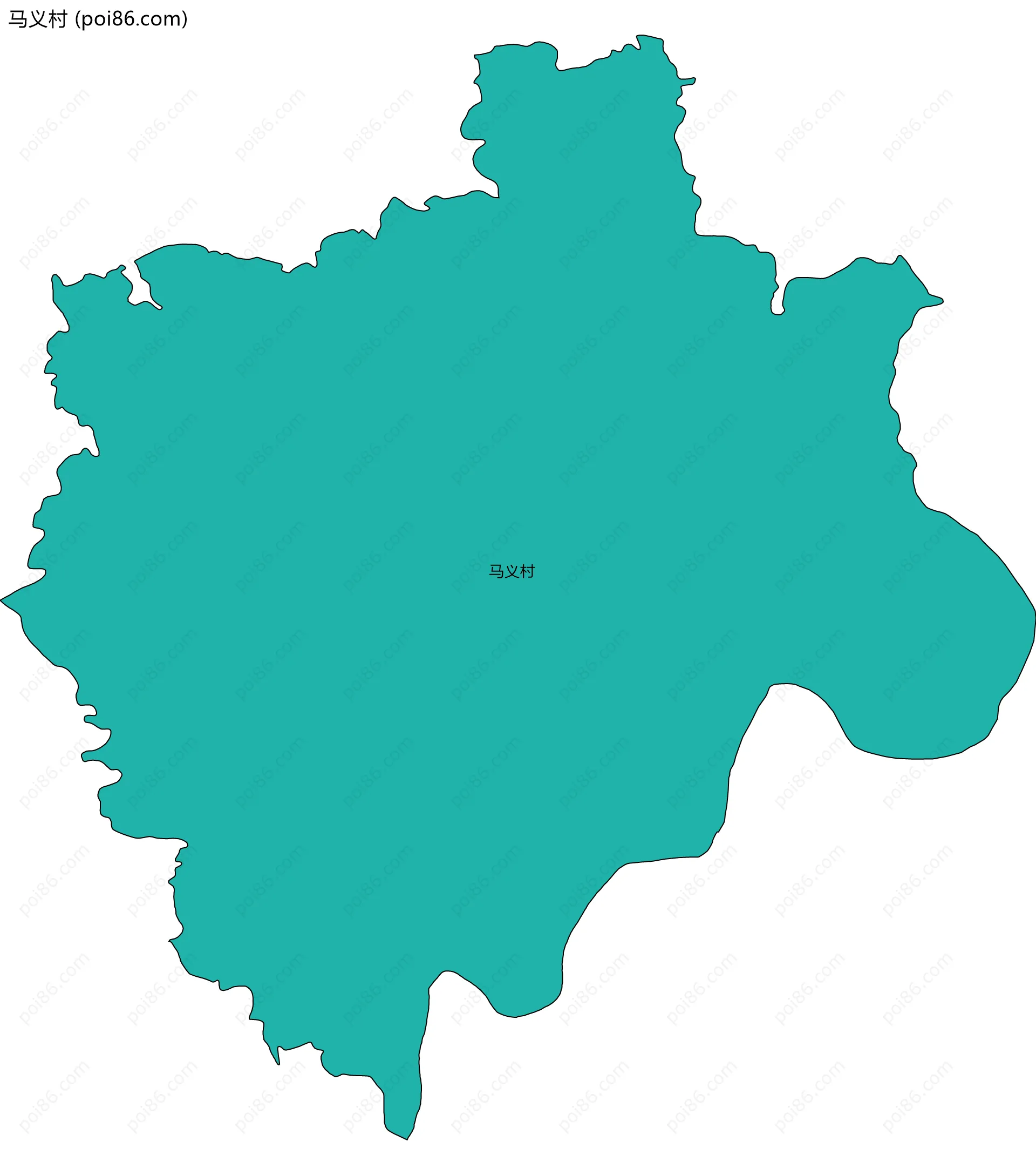 马义村边界地图