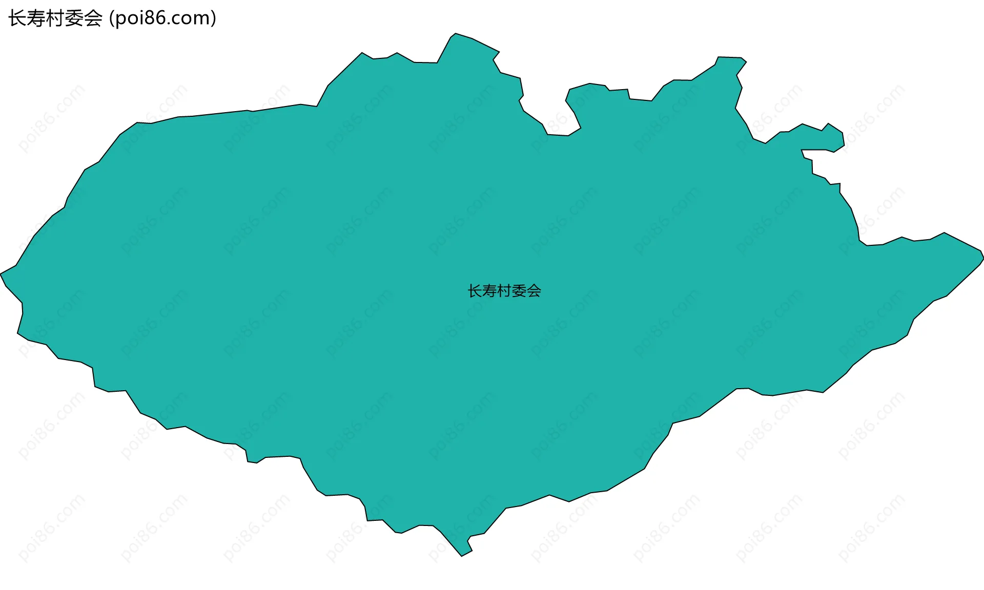长寿村委会边界地图