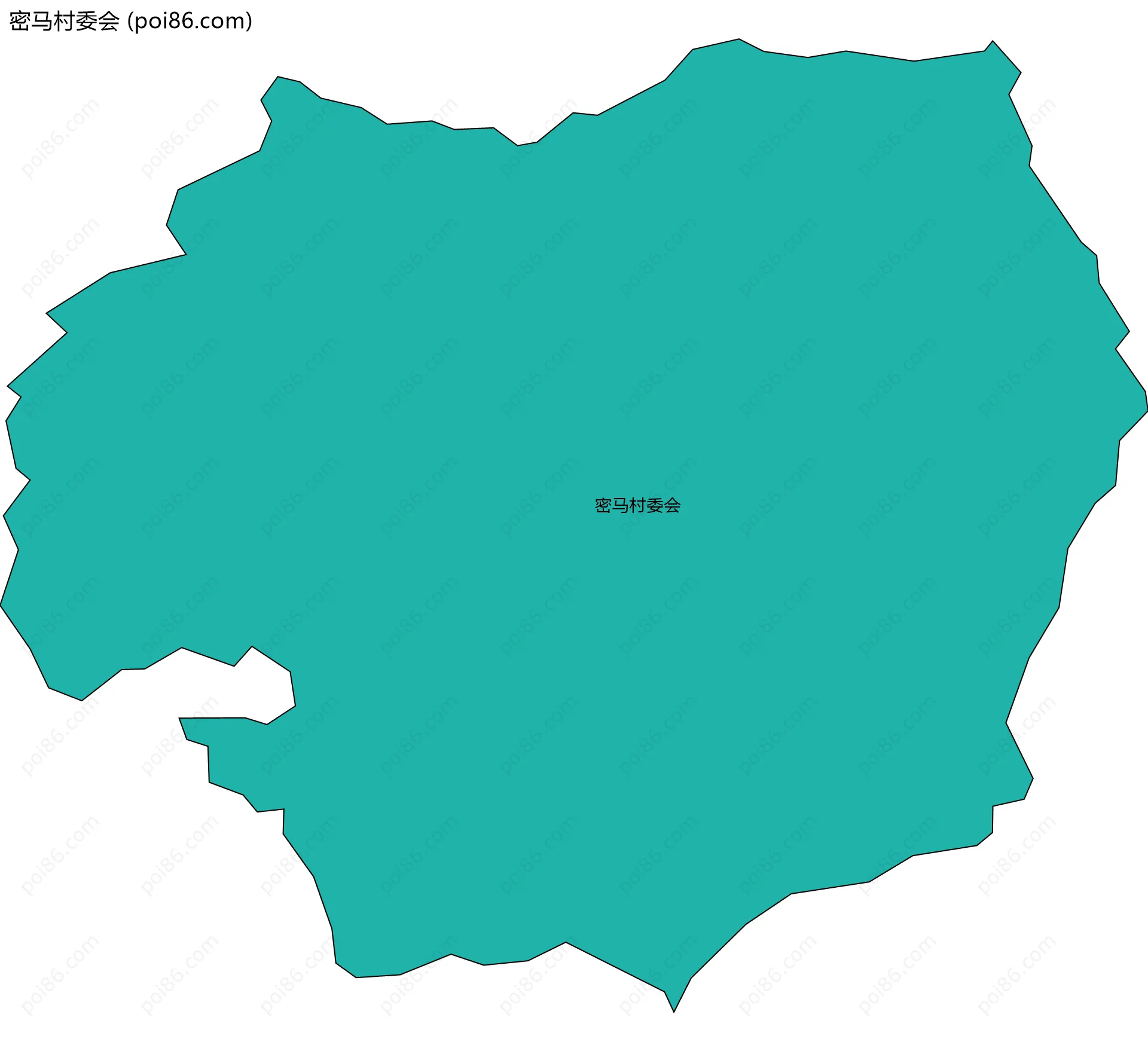 密马村委会边界地图