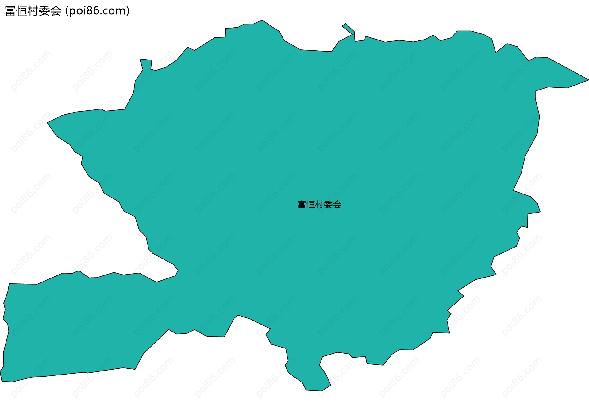 富恒村委会边界地图