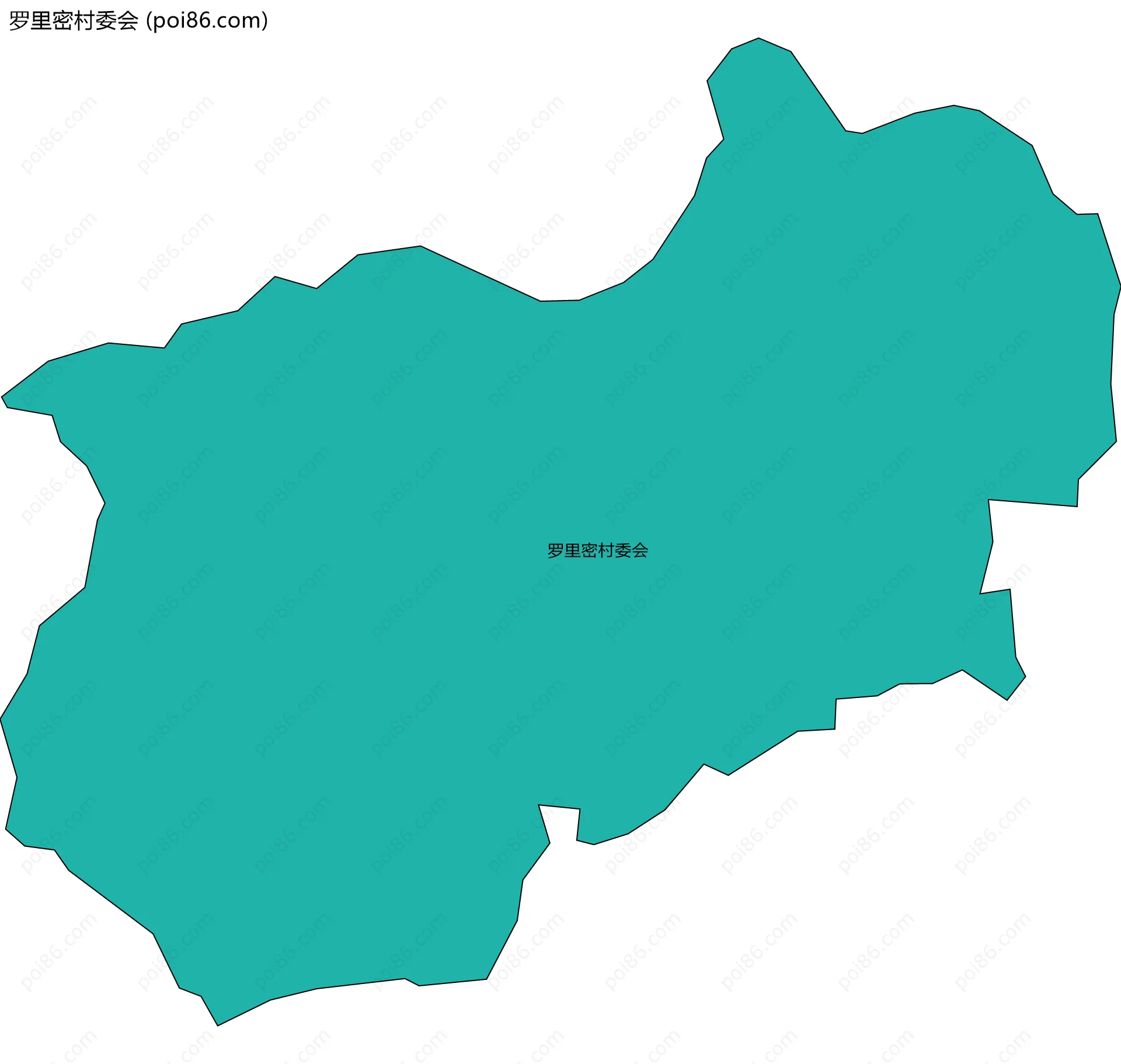 罗里密村委会边界地图
