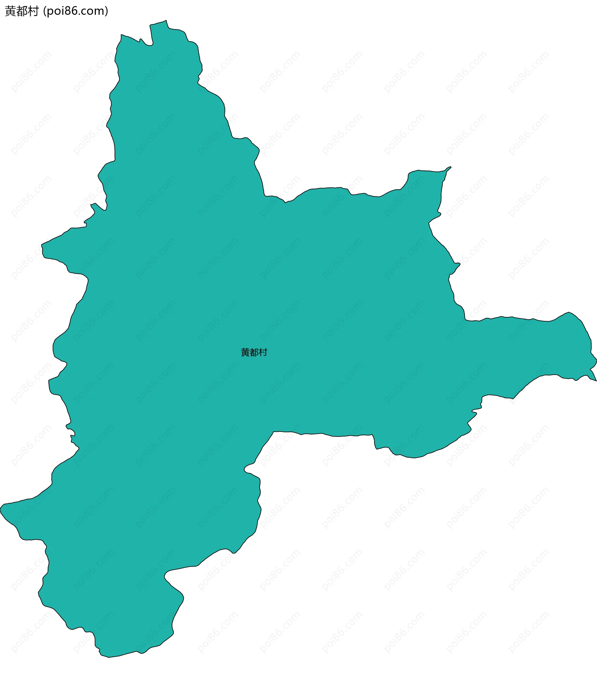 黄都村边界地图